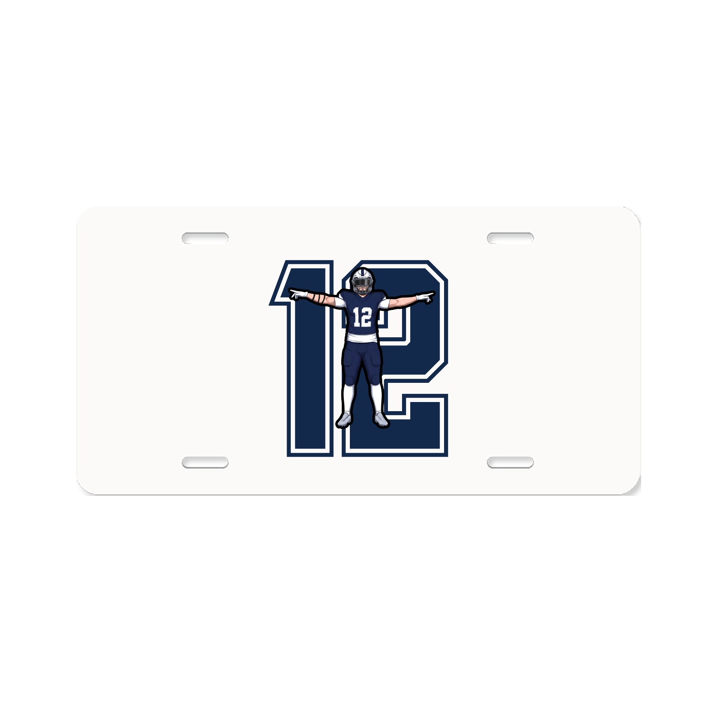 License Plate — Number in Classic