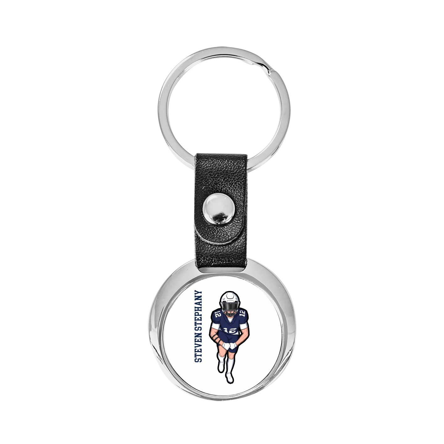 Key Chain — Name Vertical in Classic