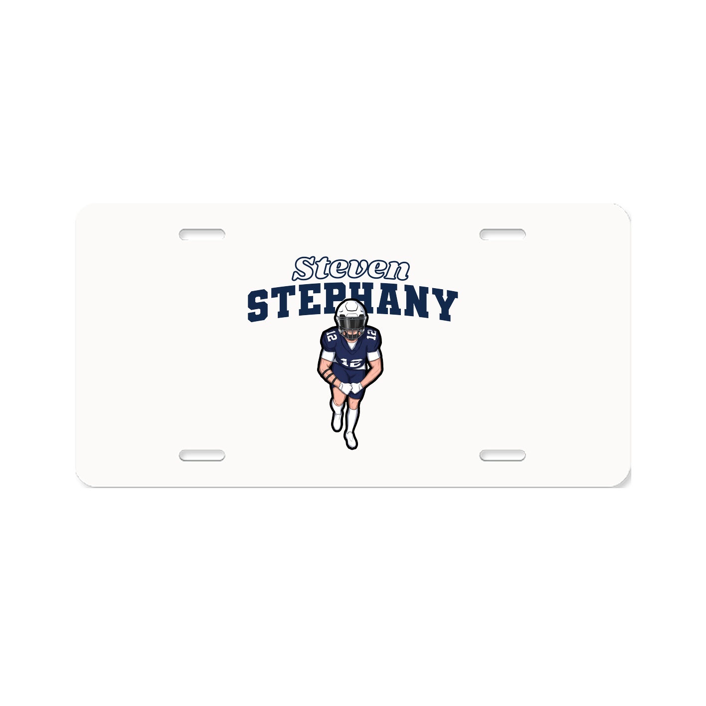 License Plate — Name Arch in Classic