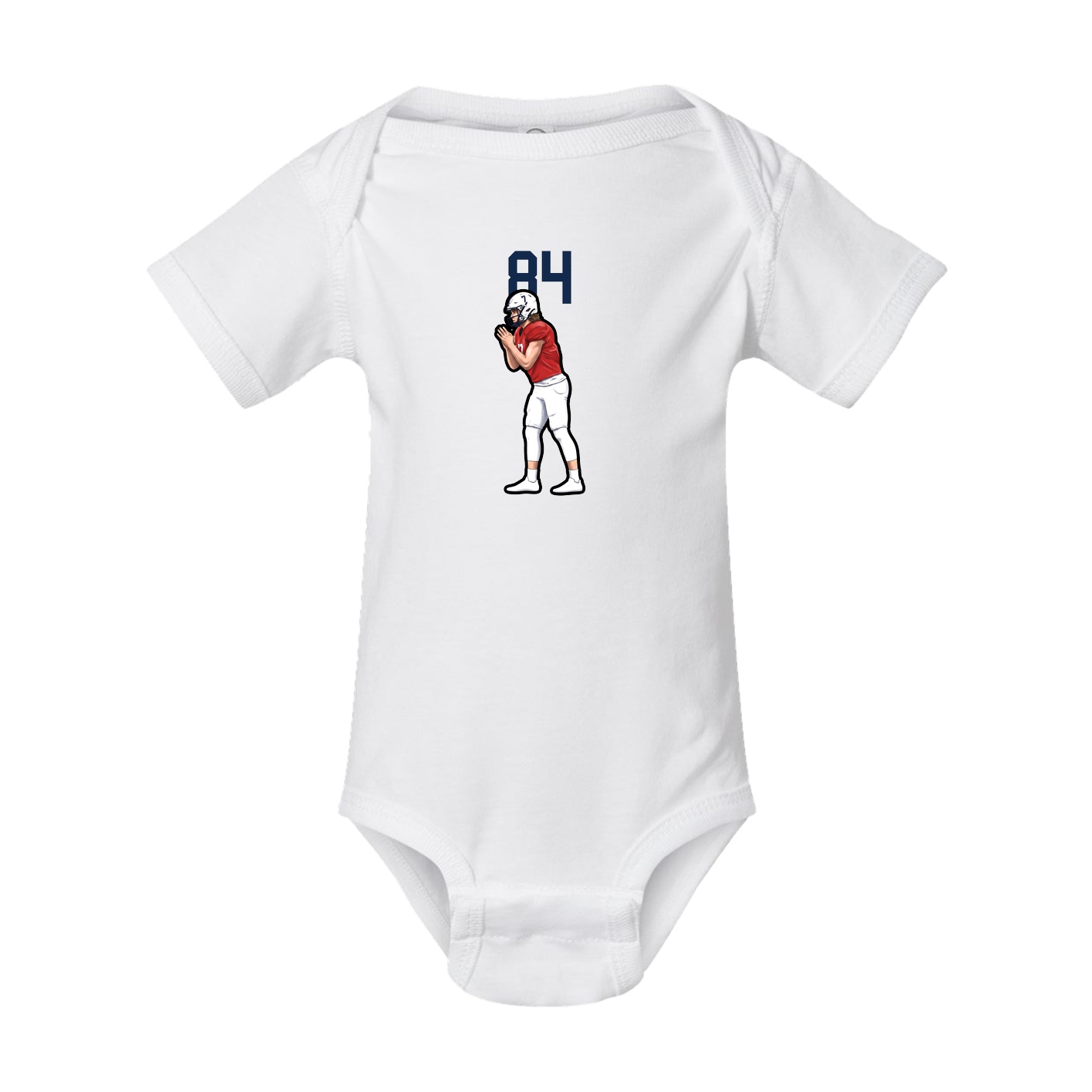 Baby Onesie — Number Top in White