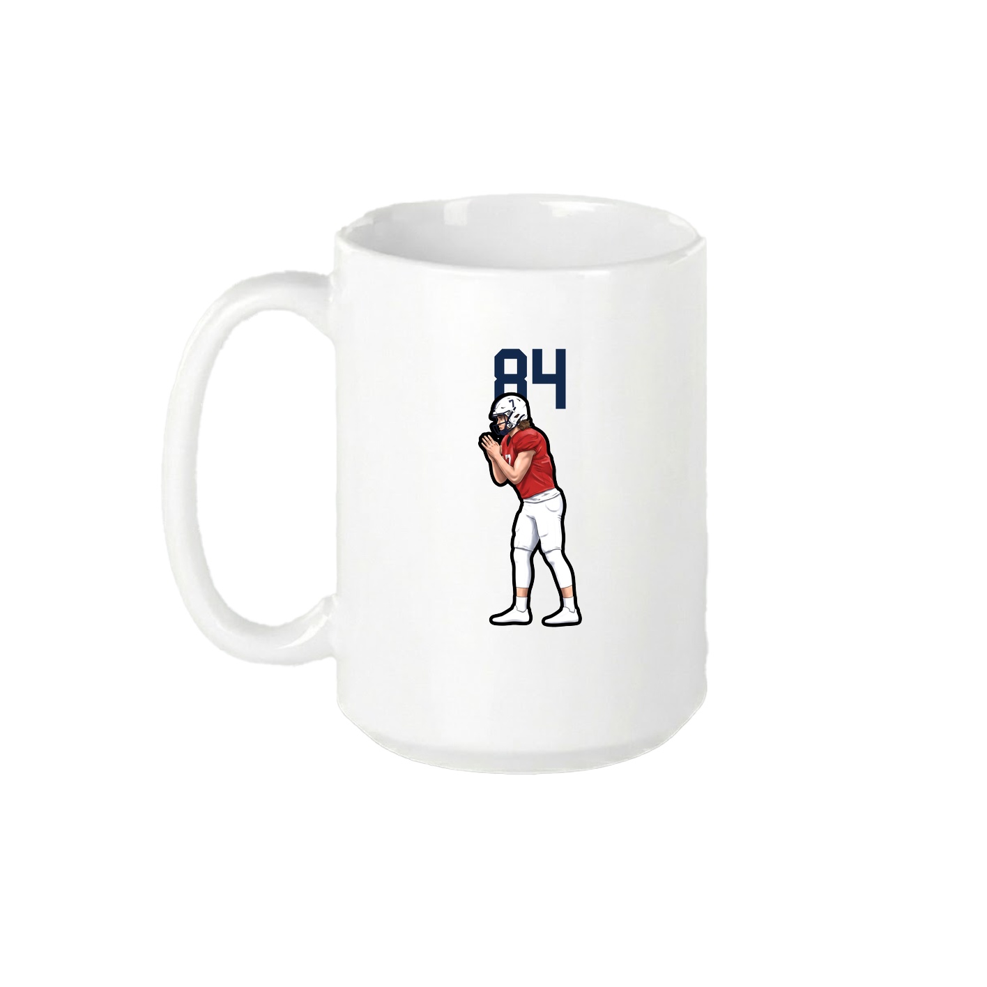 15oz Coffee Mug — Number Top in White