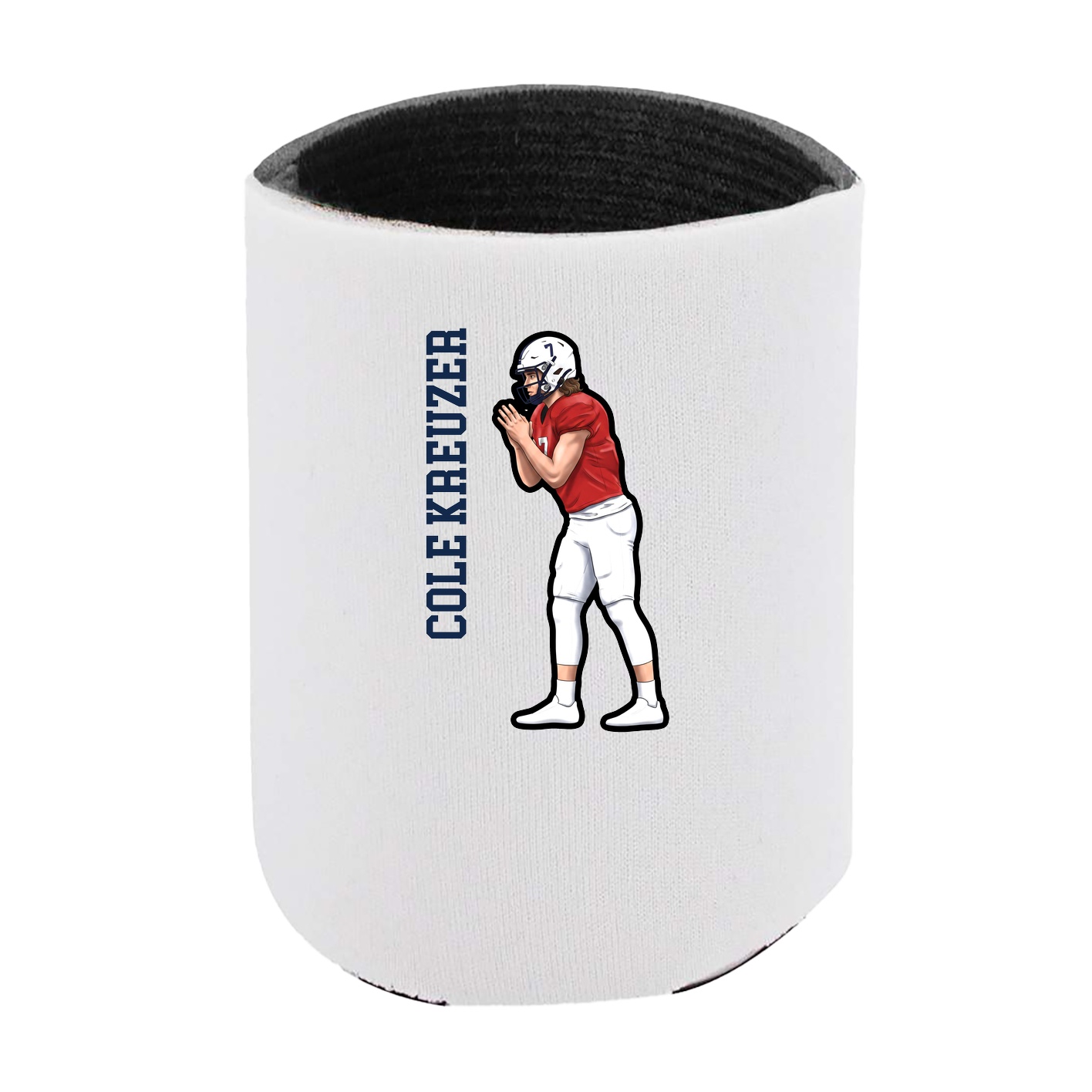 Can Holder — Name Vertical in White