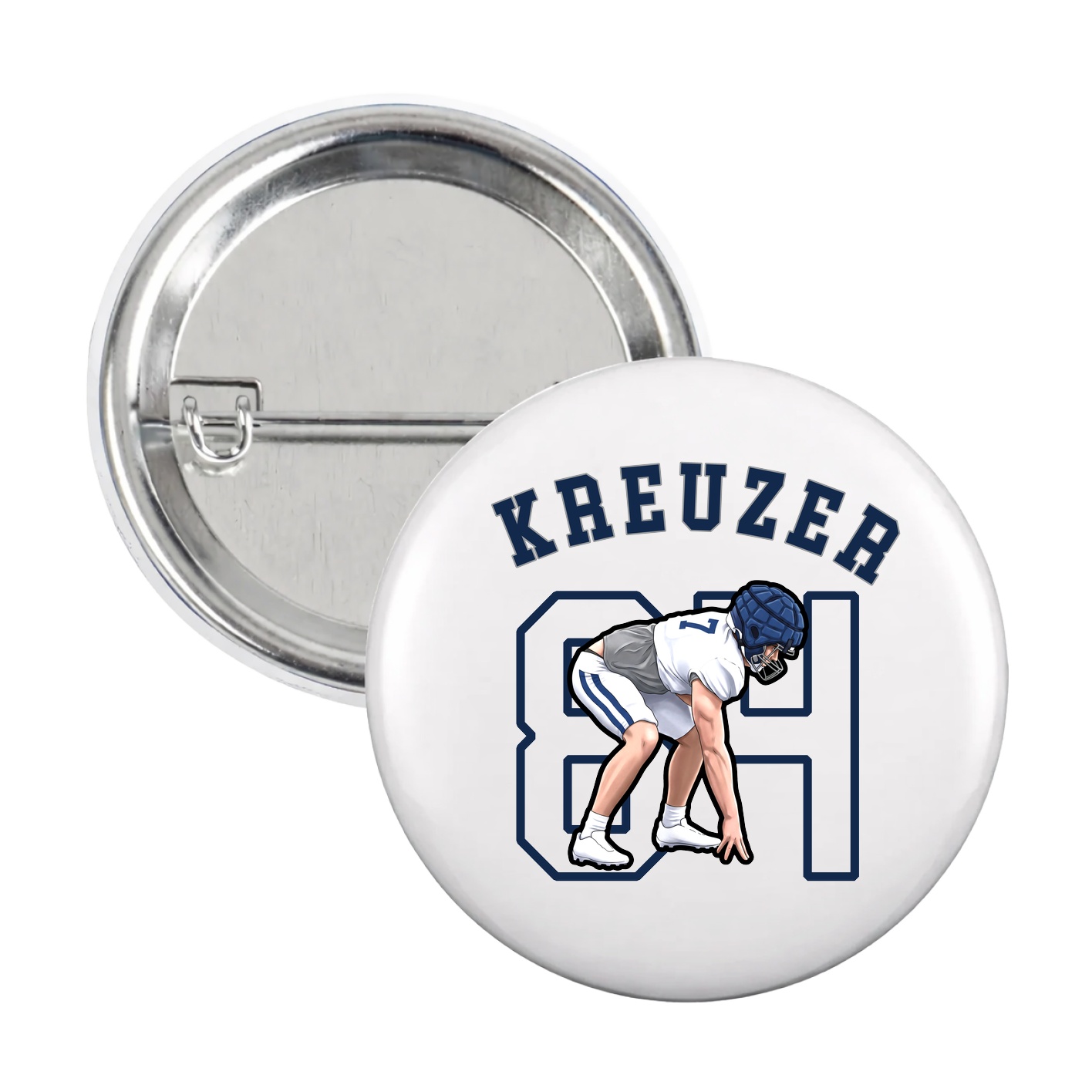 Game Day Button — Shirsey Arch in White
