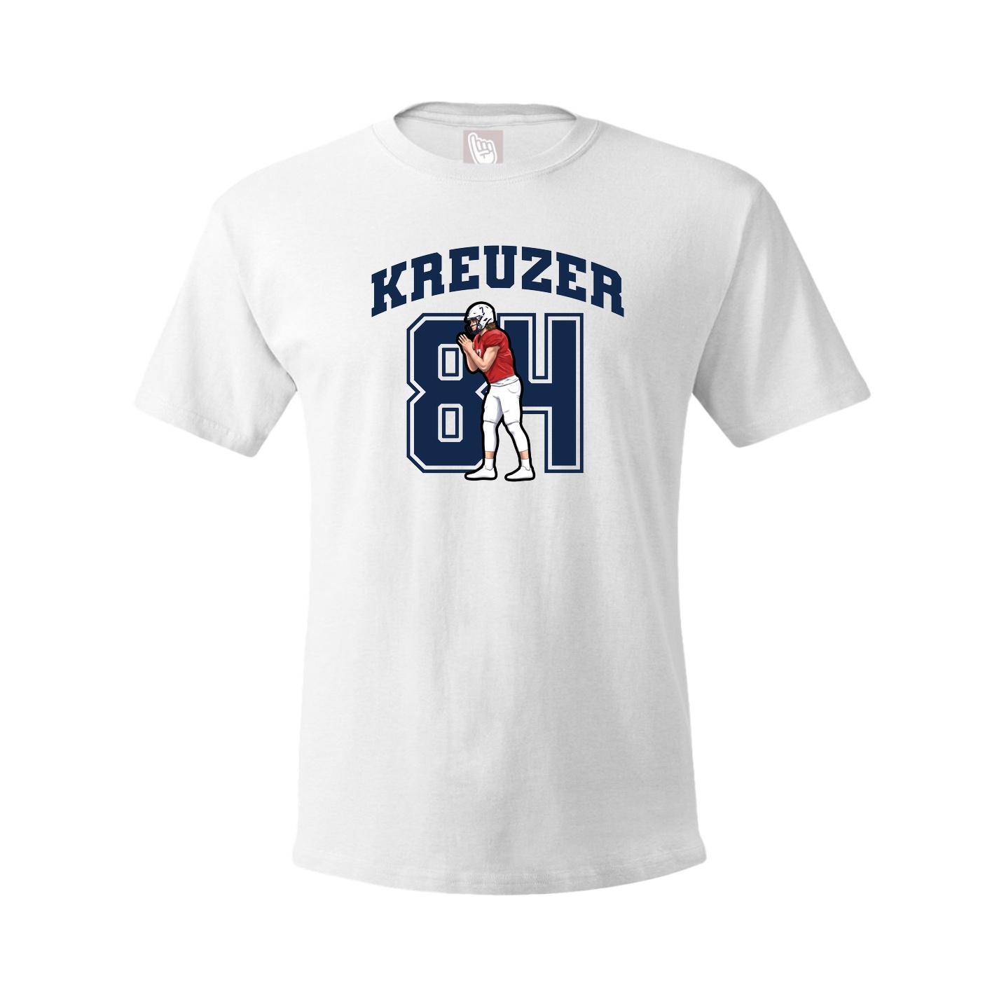 Youth Tee — Number in White