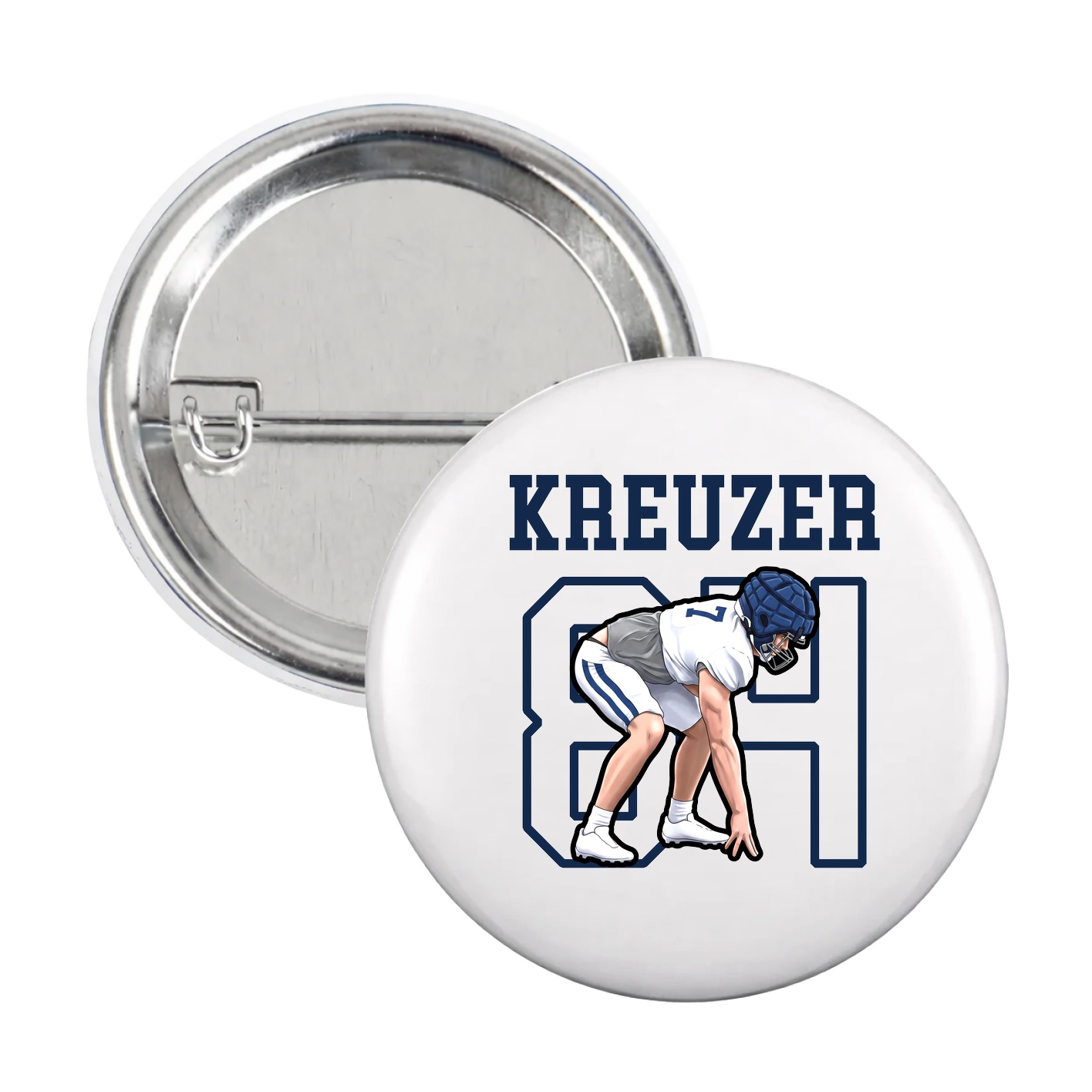 Game Day Button — Shirsey in White