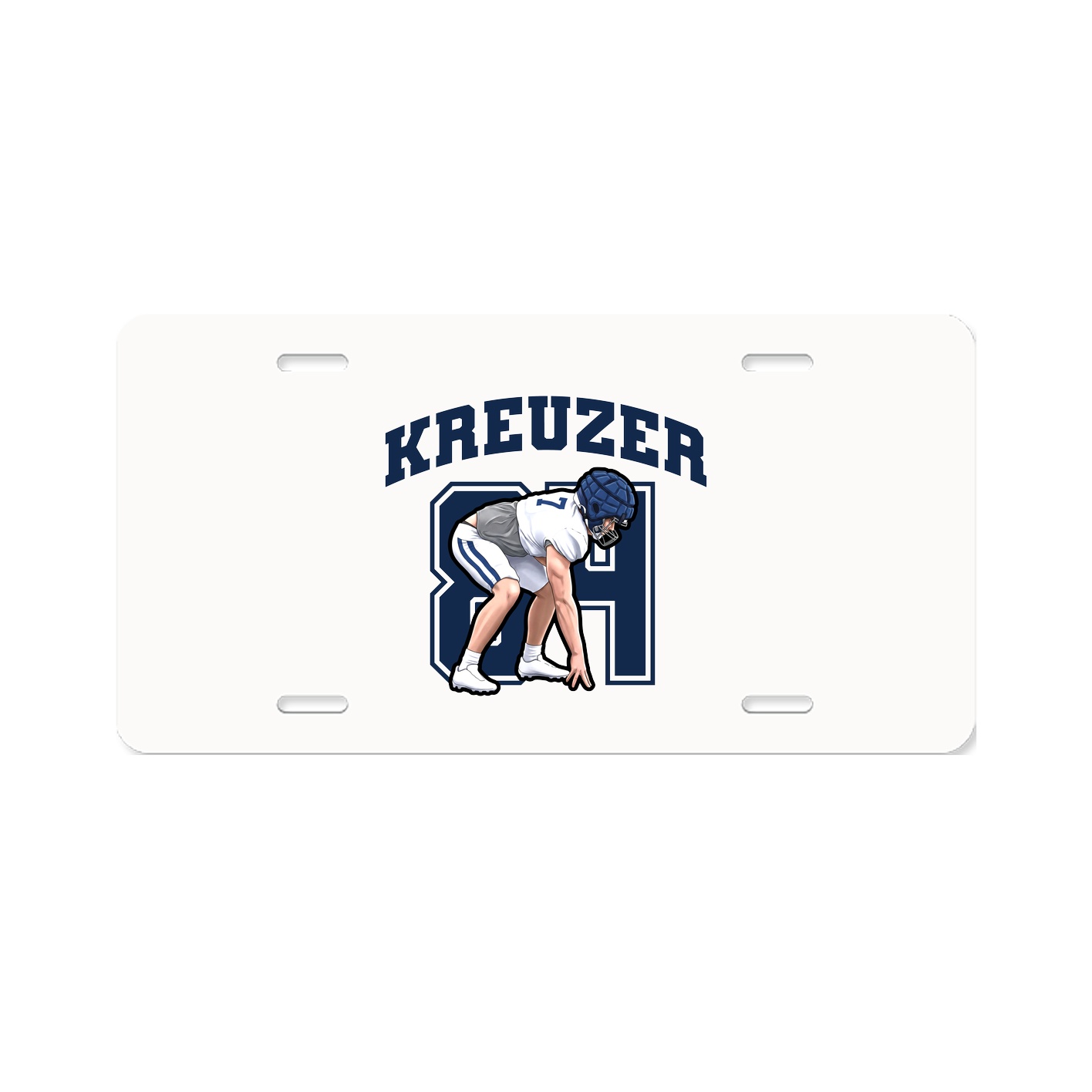 License Plate — Number in Classic