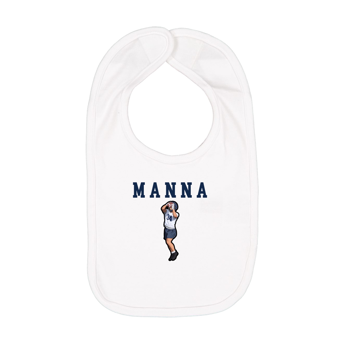 Infant Bib — Shirsey in White