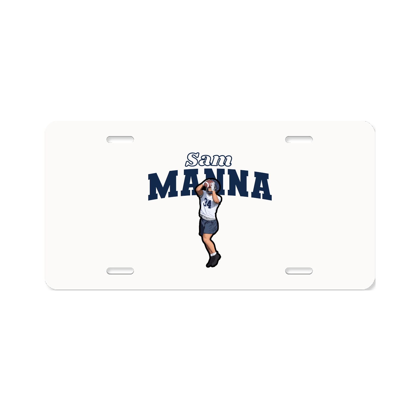 License Plate — Name Arch in Classic