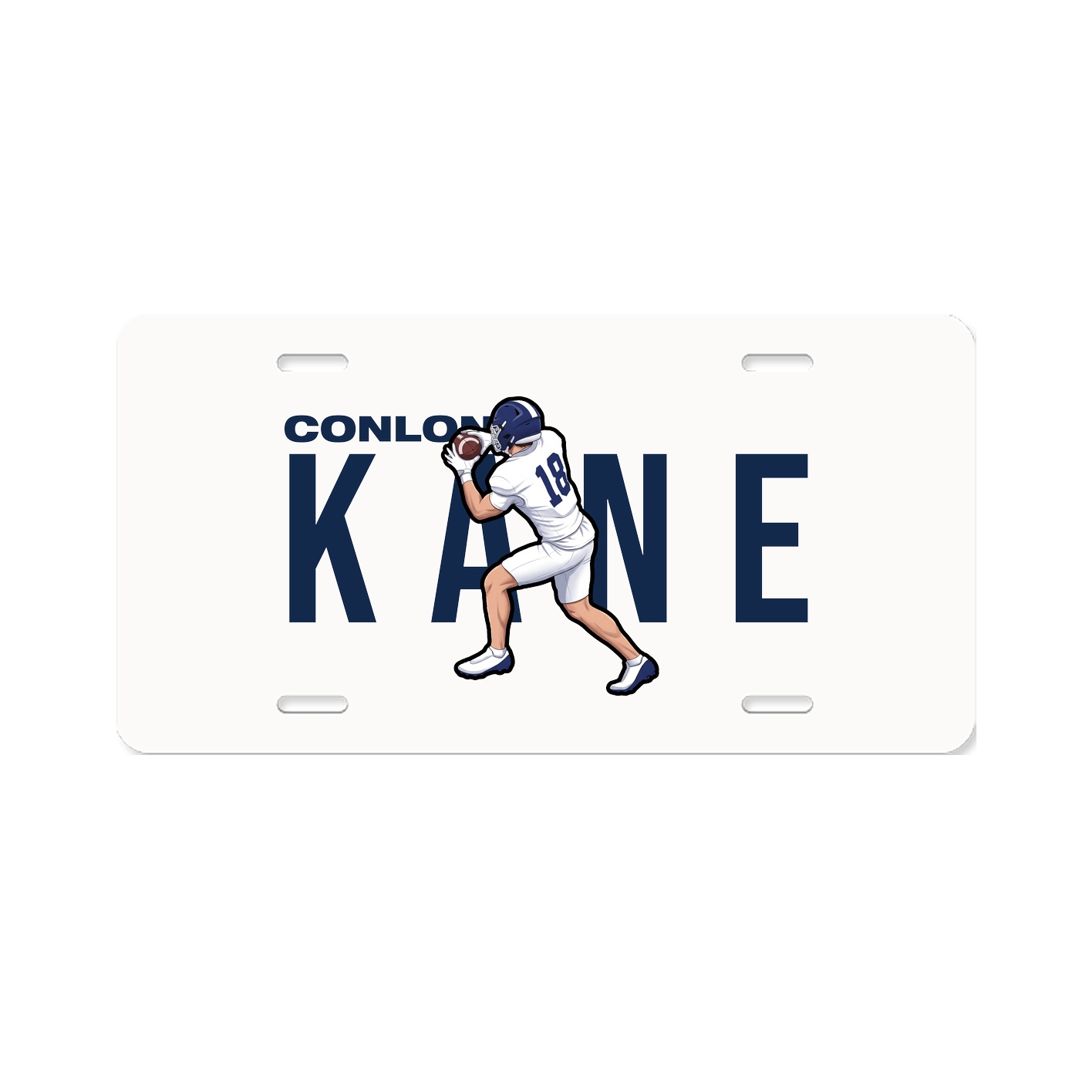 License Plate — Player Name in Classic