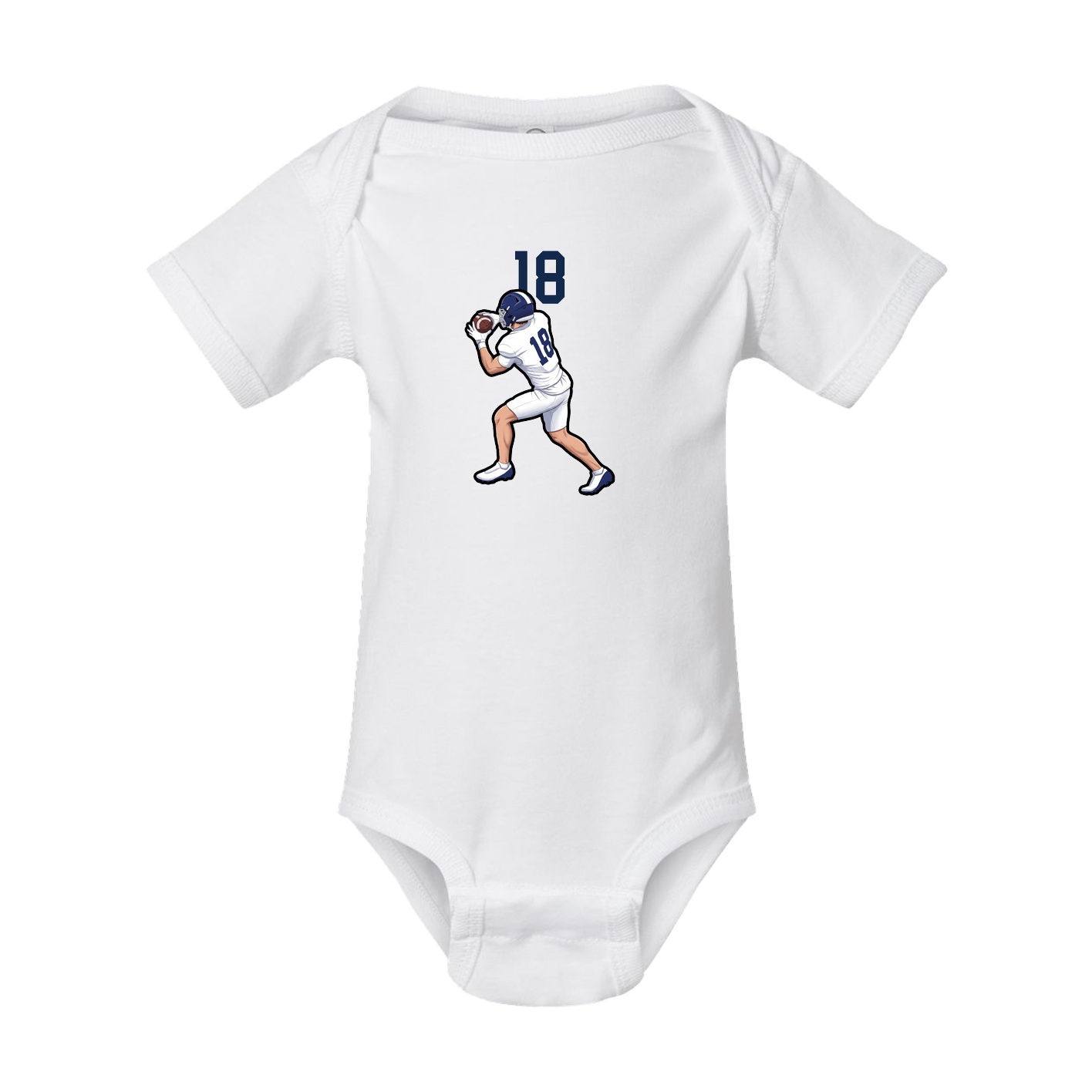 Baby Onesie — Number Top in White