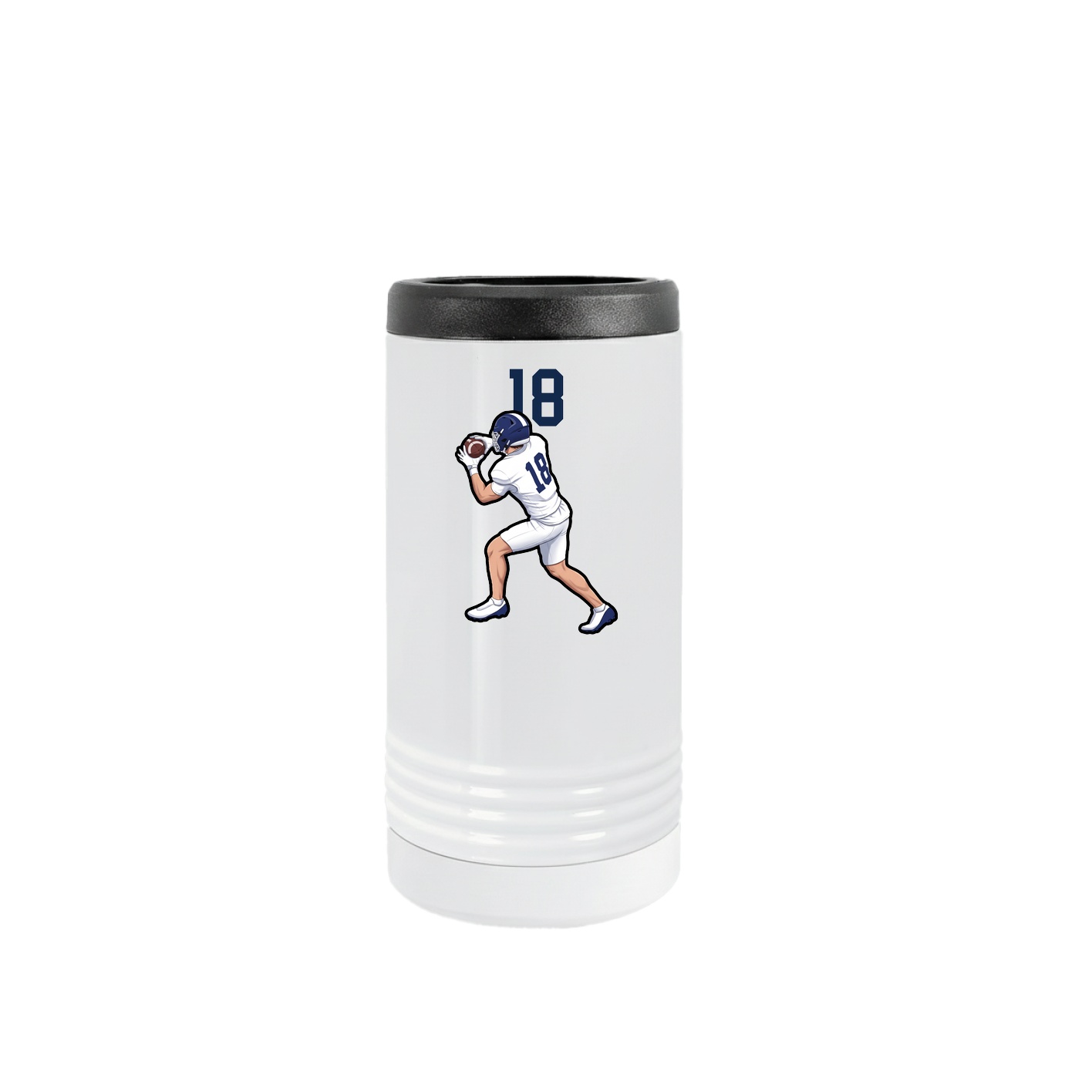 Slim Beverage Holder — Number Top in White