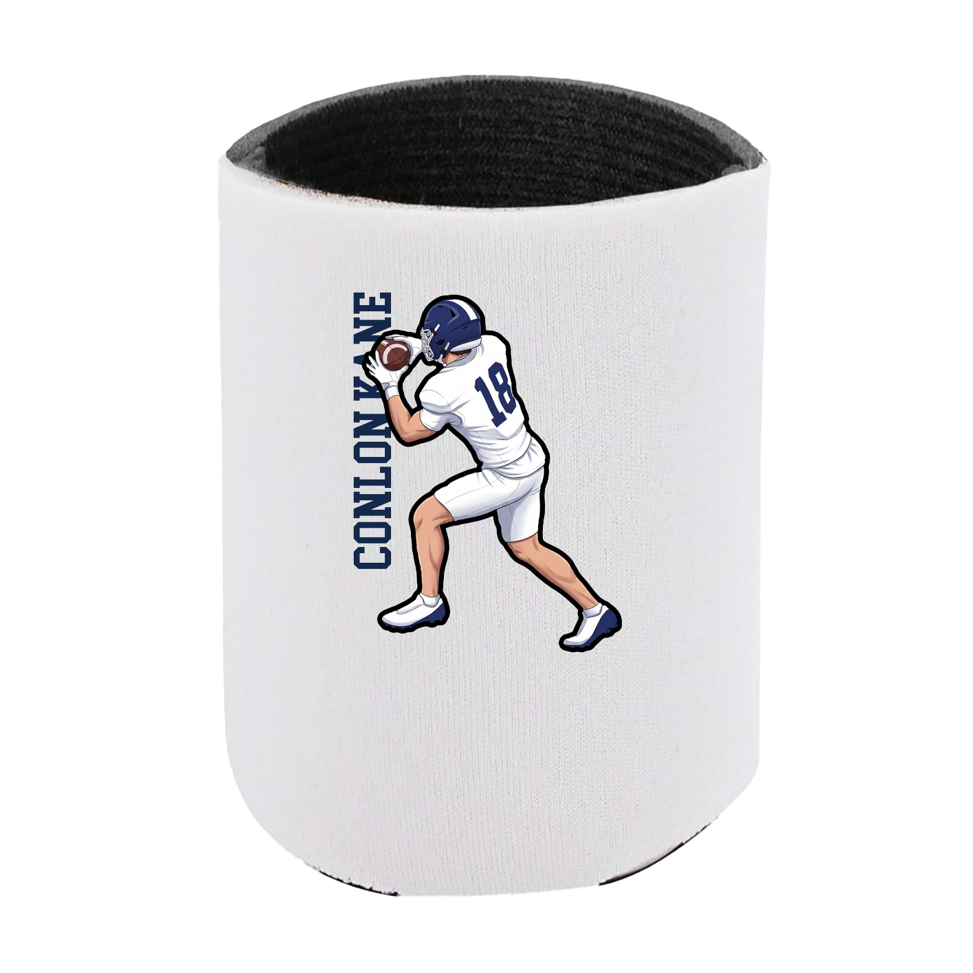 Can Holder — Name Vertical in White