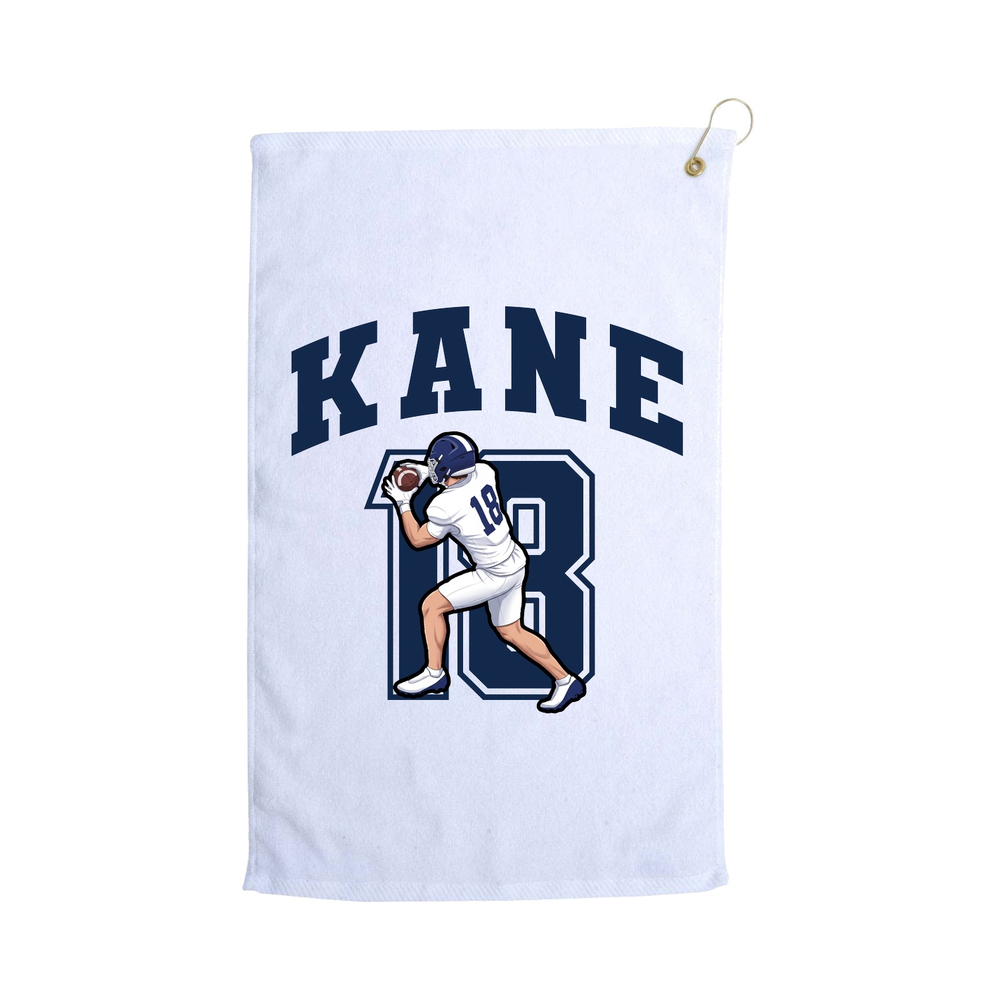 Golf Towel — Number in White
