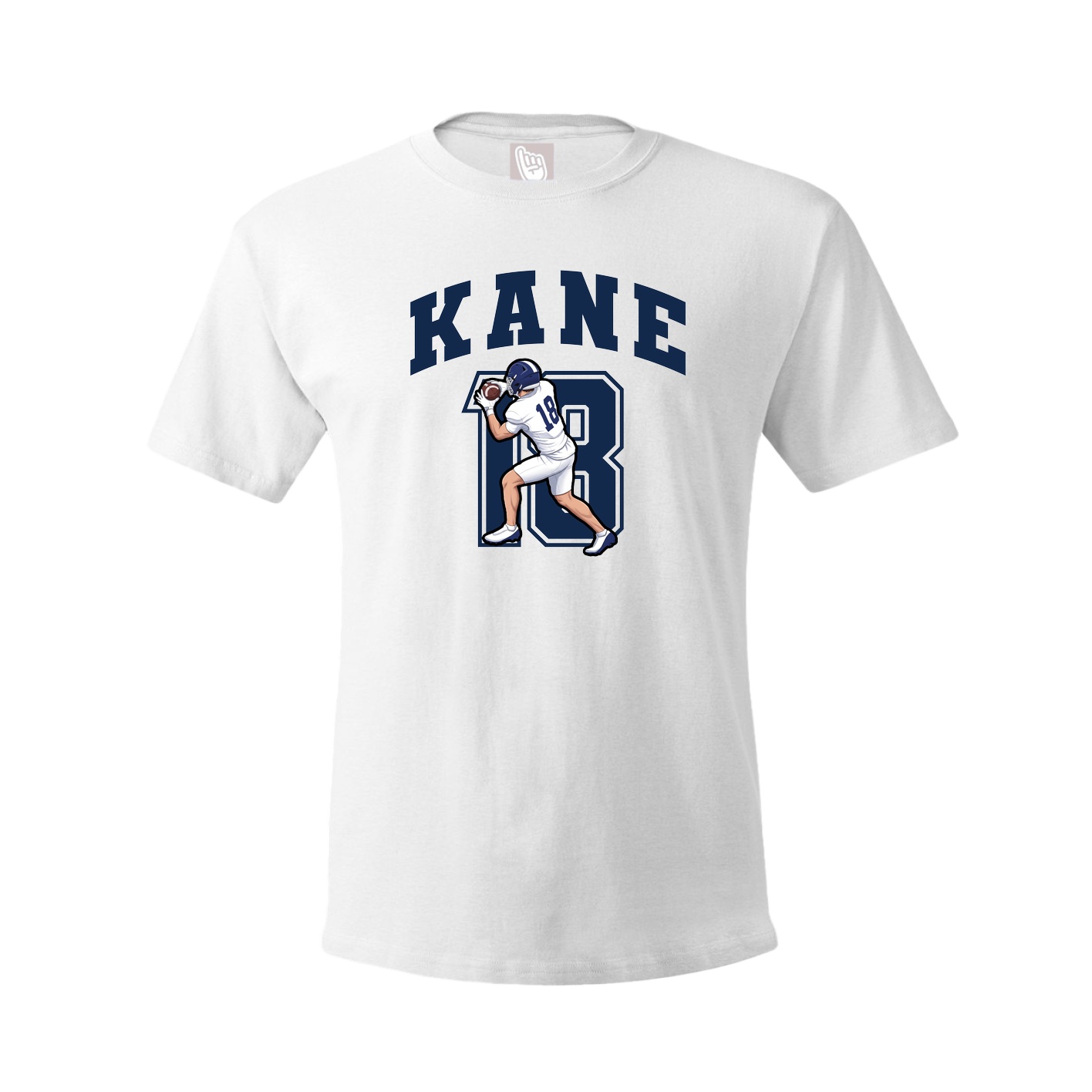 Youth Tee — Number in White