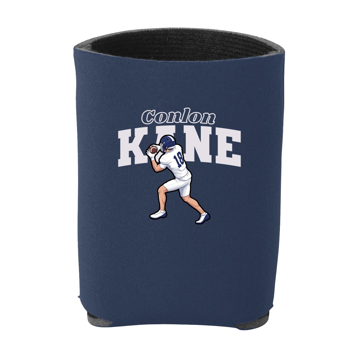 Can Holder — Name Arch in Navy