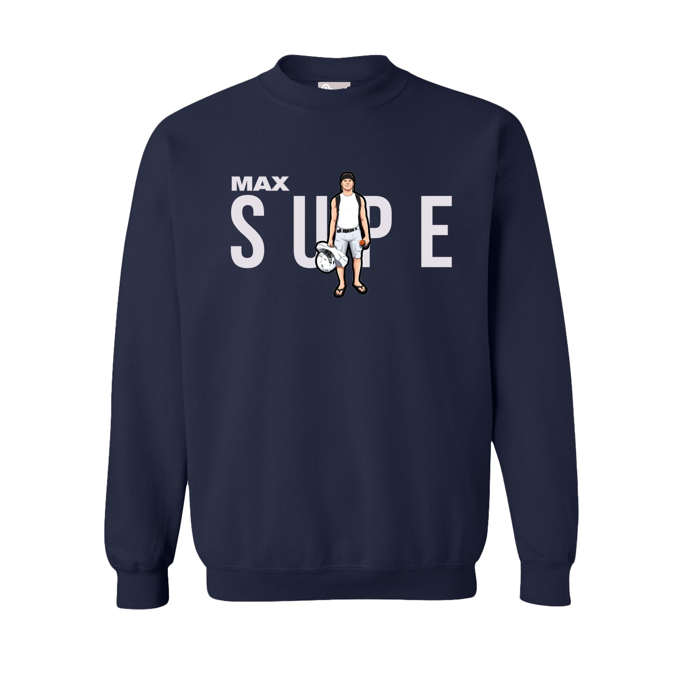Fleece Crew — Player Name in Navy