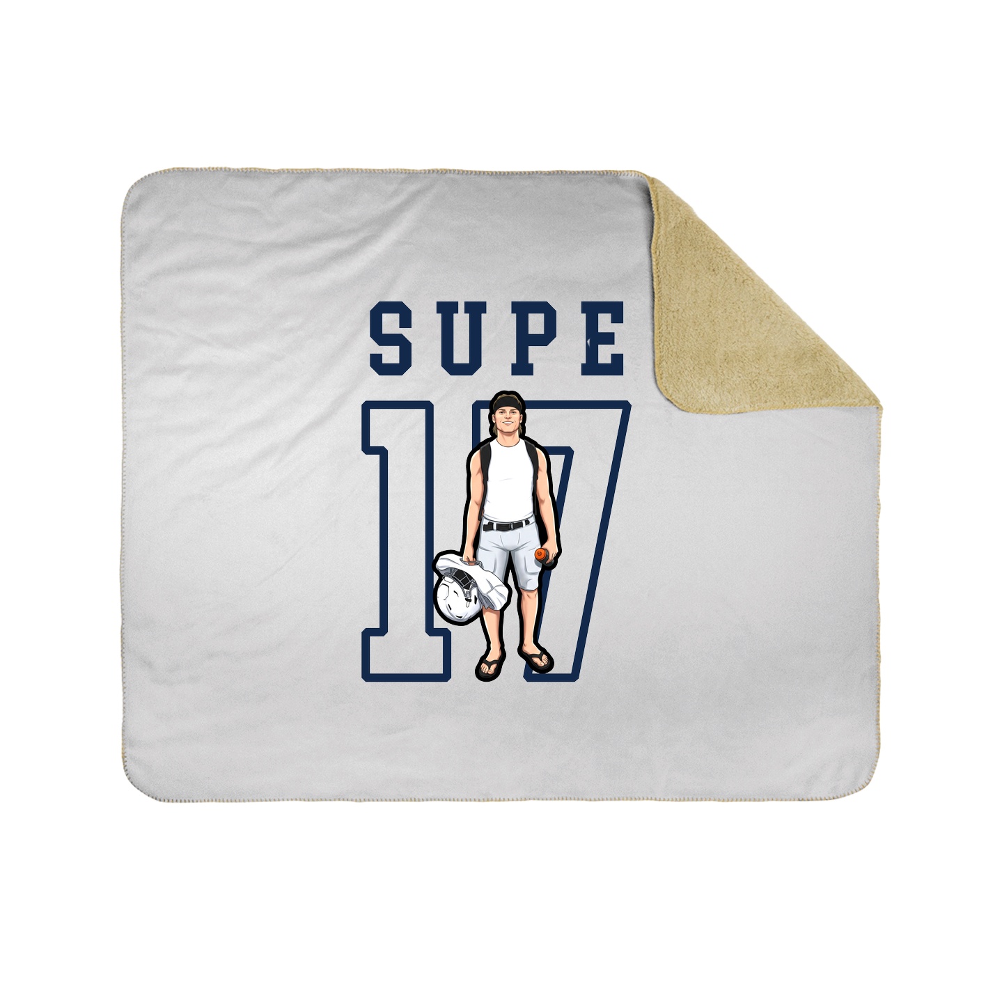 Throw Blanket — Shirsey in White