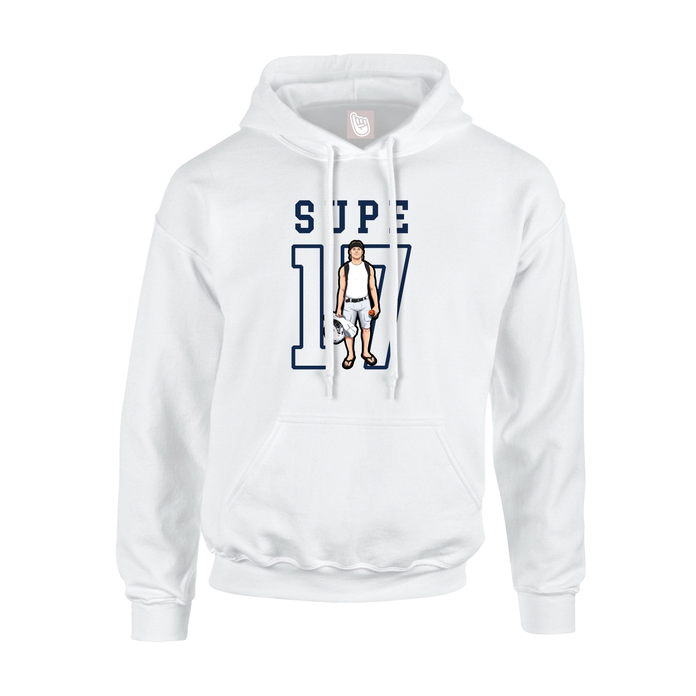 Hoodie — Shirsey in White