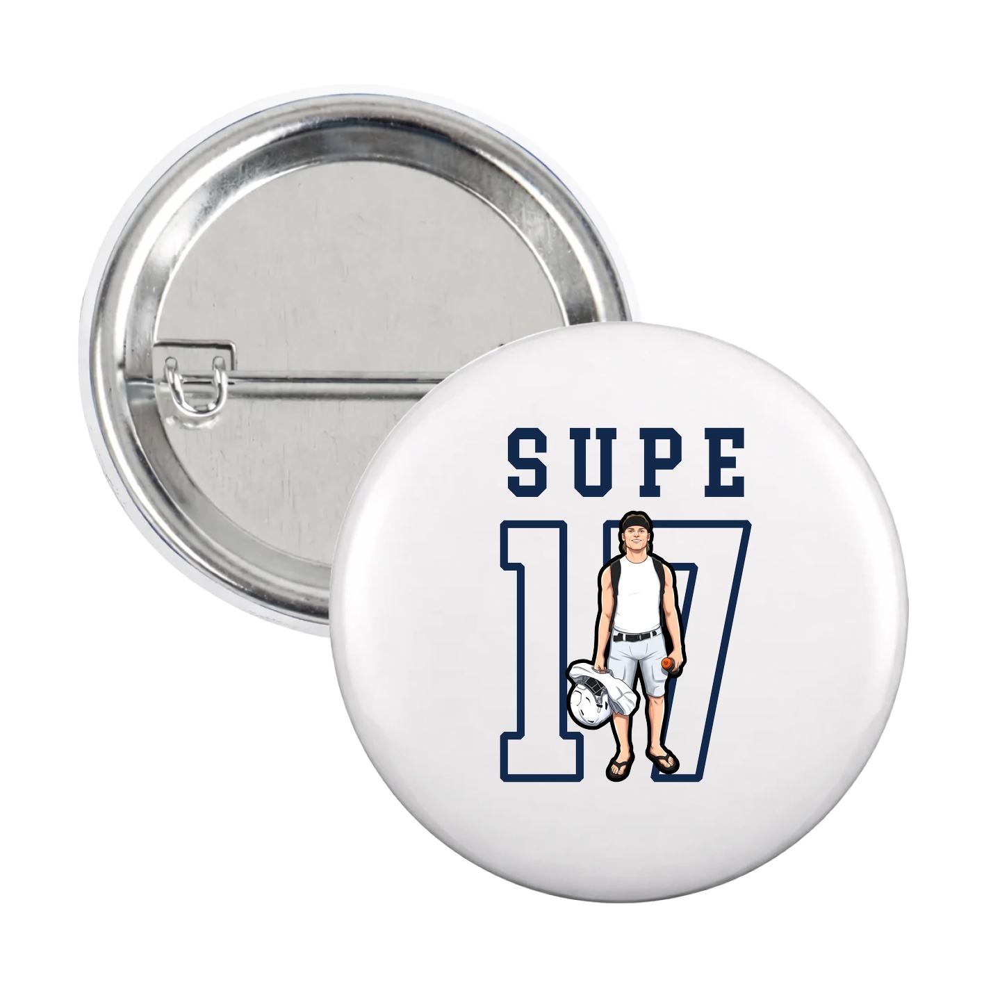 Game Day Button — Shirsey in White