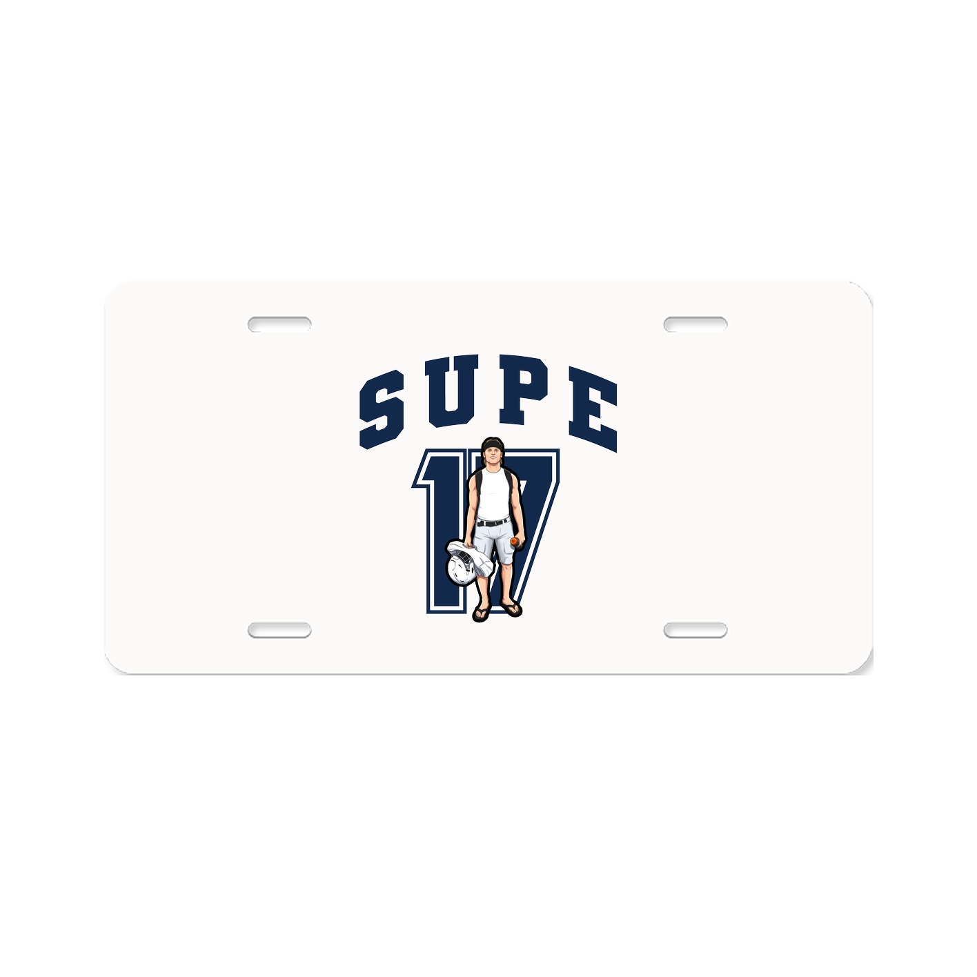 License Plate — Number in Classic