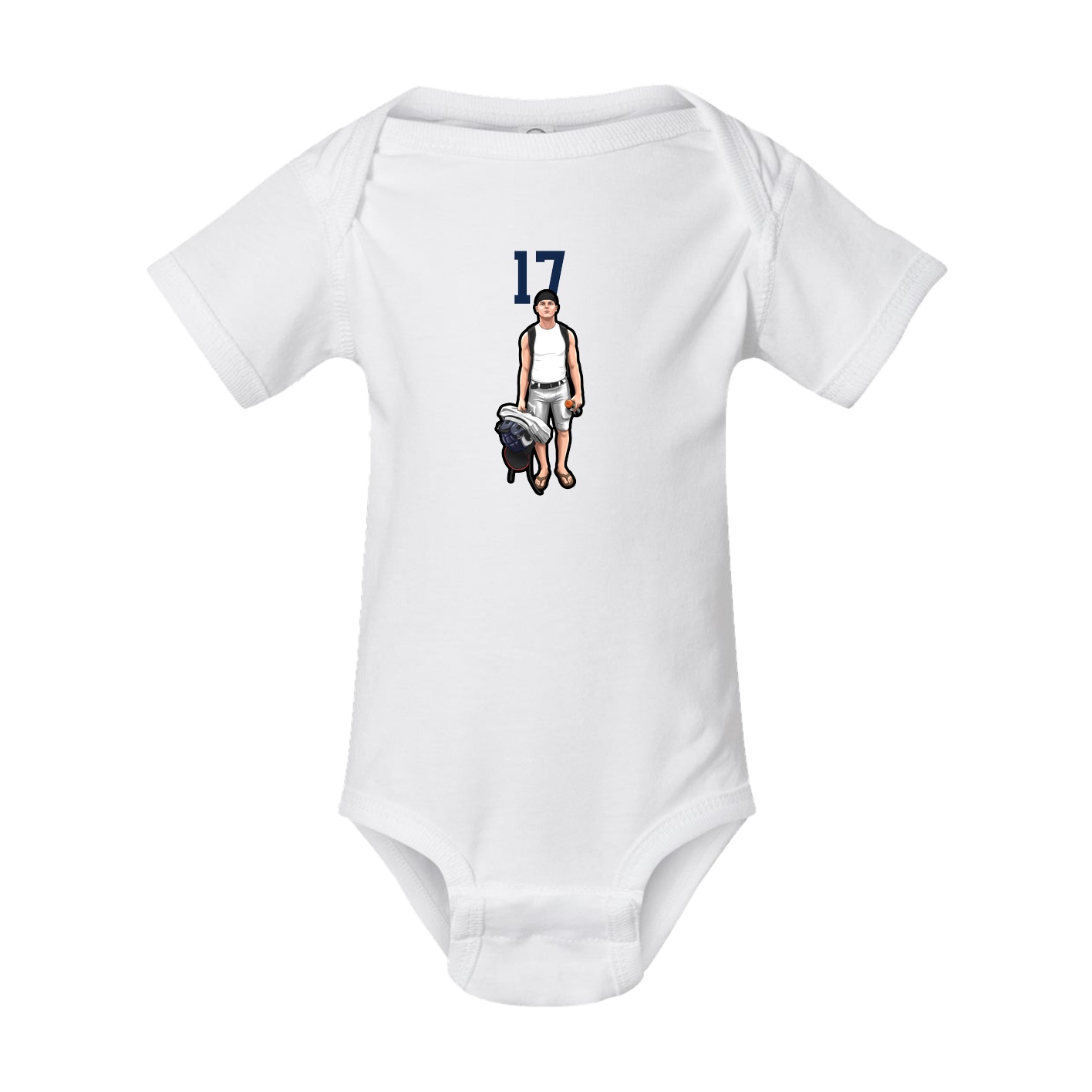 Baby Onesie — Number Top in White
