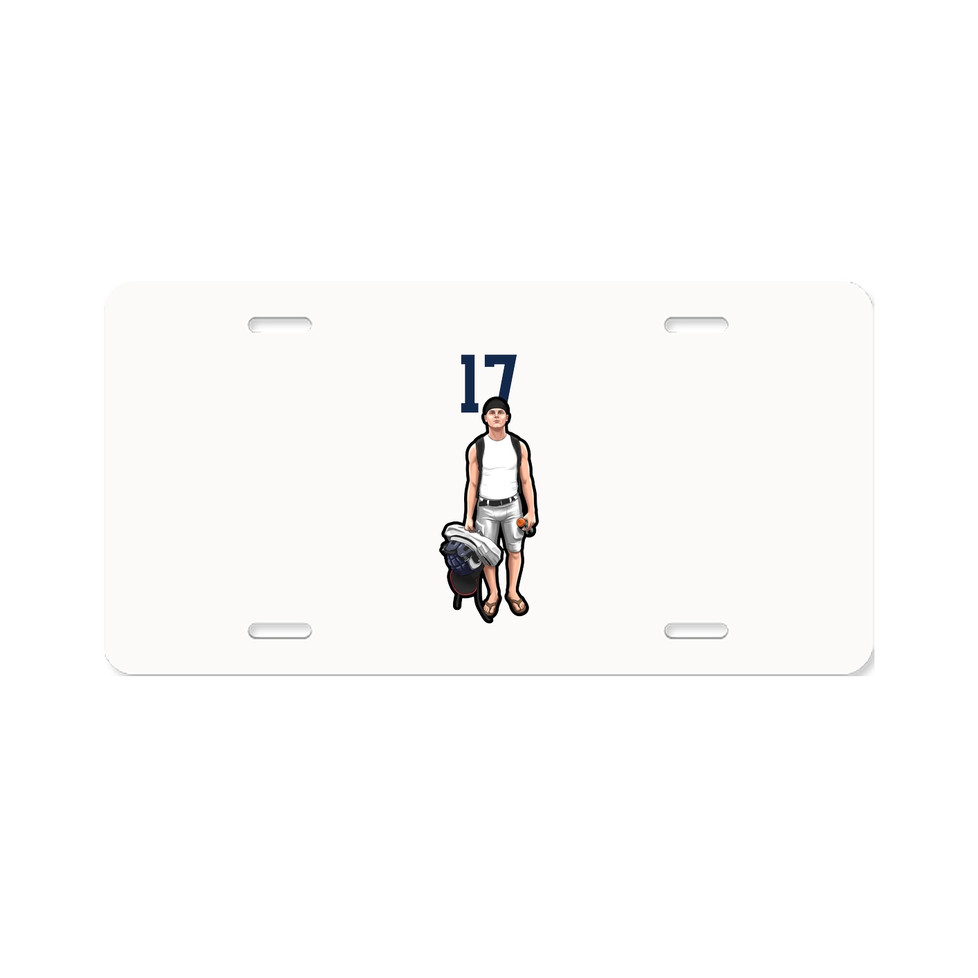 License Plate — Number Top in Classic