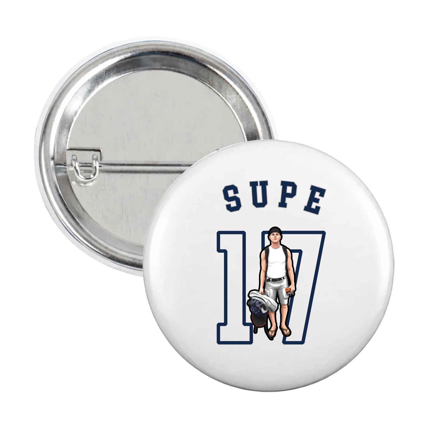 Game Day Button — Shirsey Arch in White