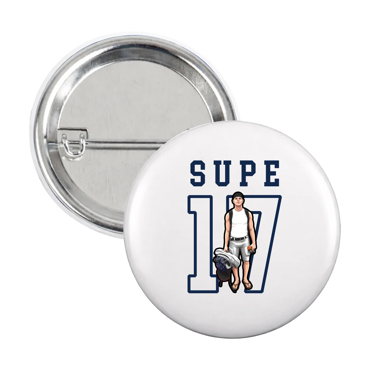 Game Day Button — Shirsey in White