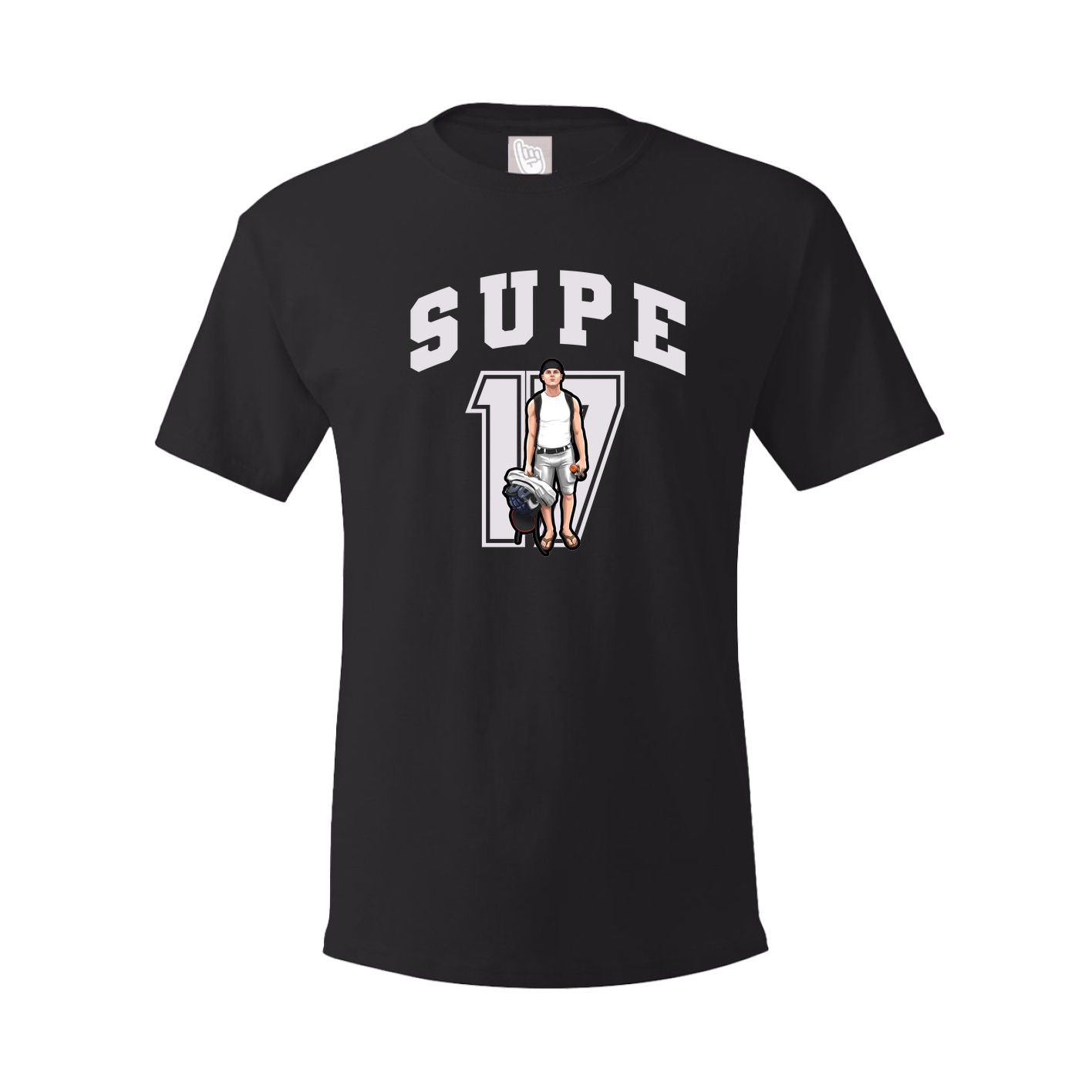 Youth Tee — Number in Black