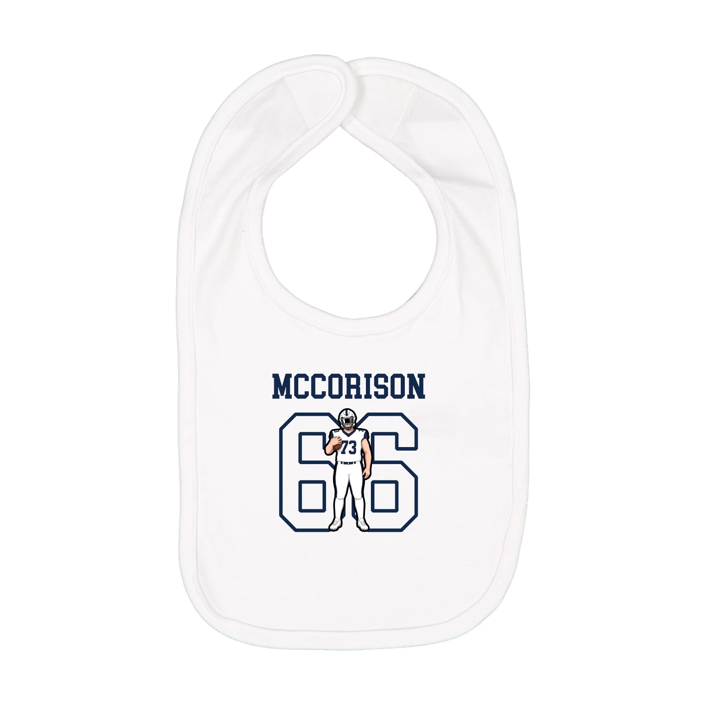 Infant Bib — Shirsey in White