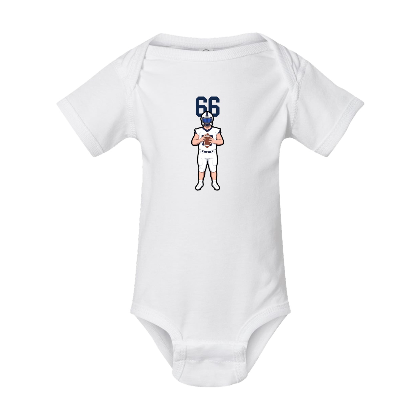 Baby Onesie — Number Top in White
