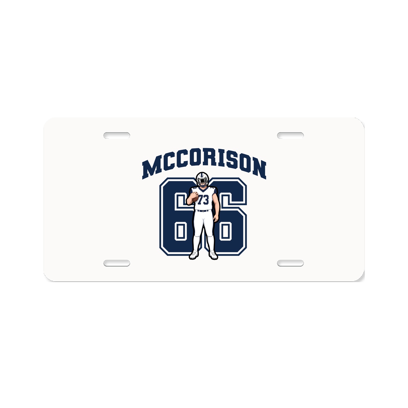 License Plate — Number in Classic
