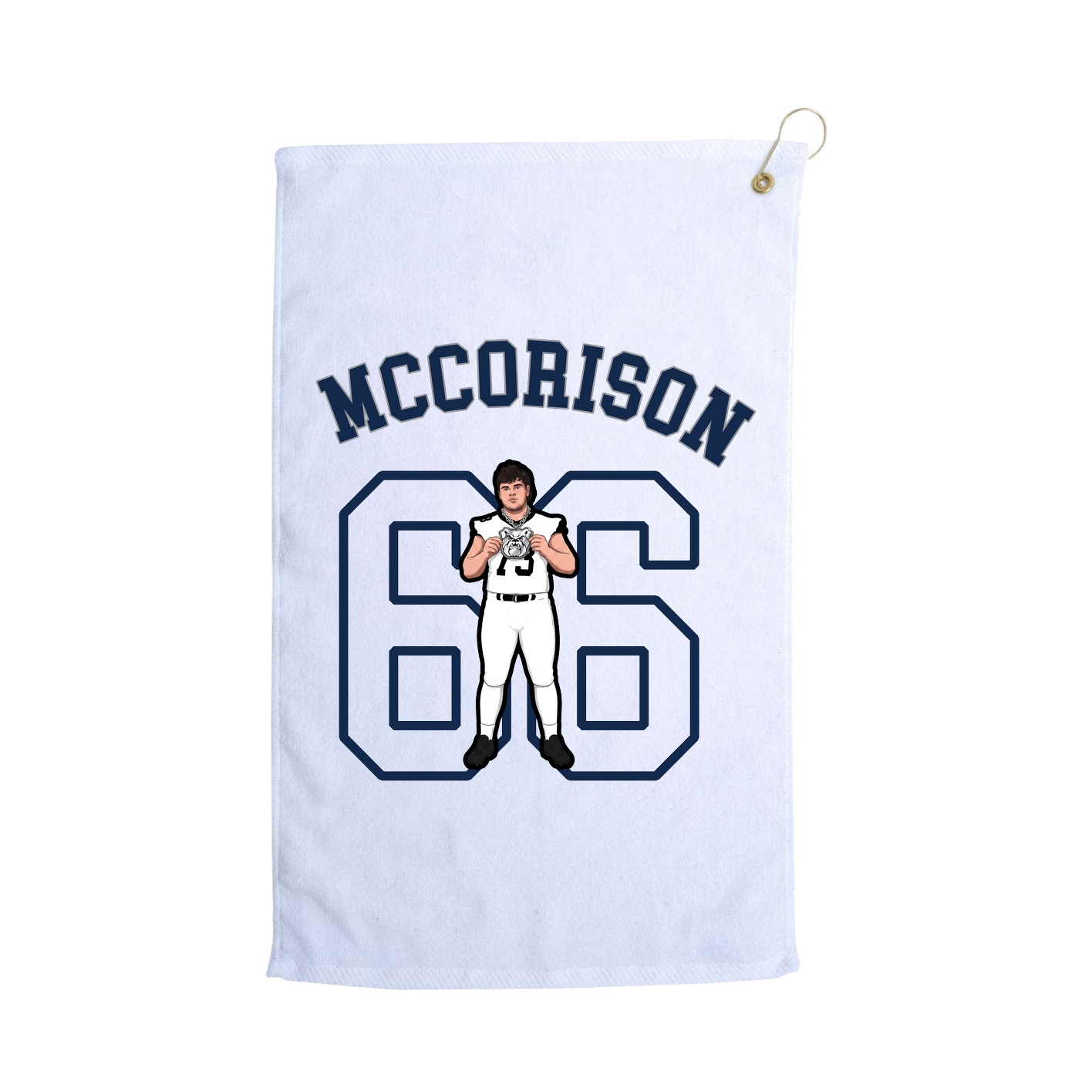 Golf Towel — Shirsey Arch in White