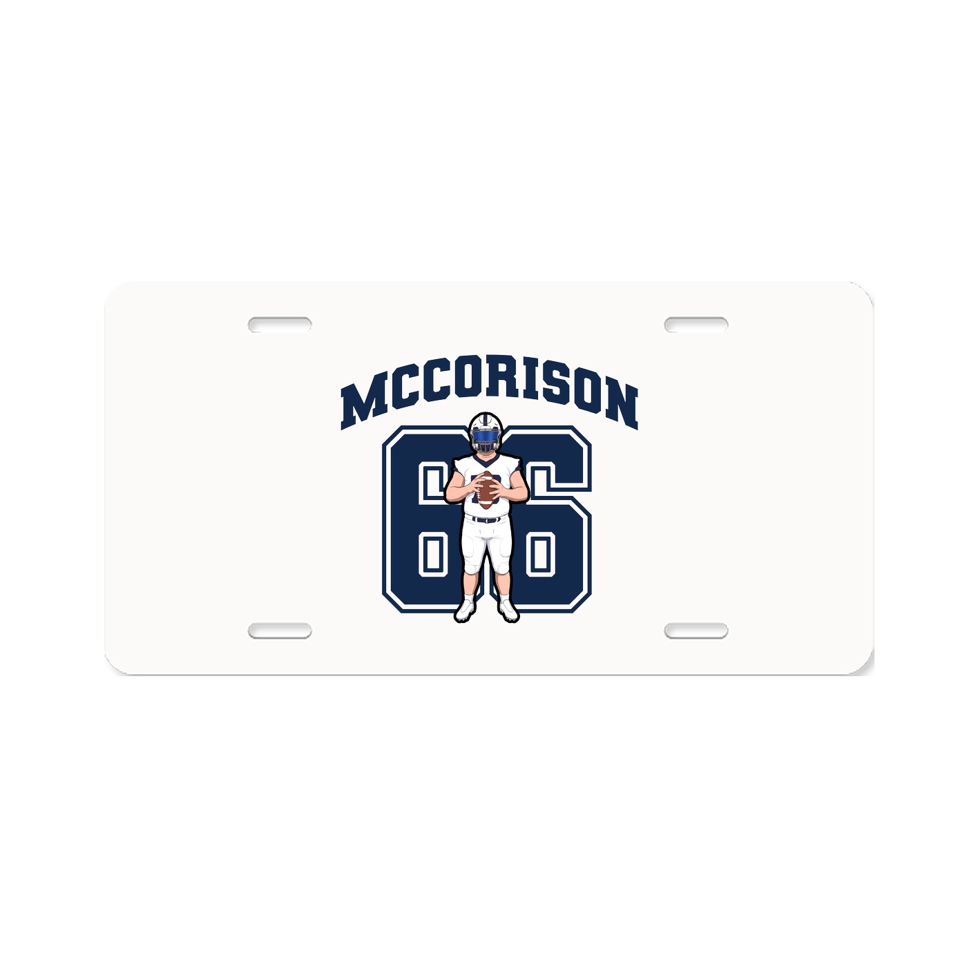 License Plate — Number in Classic