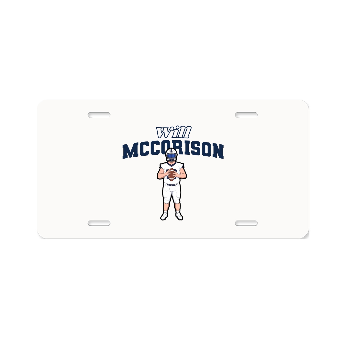 License Plate — Name Arch in Classic