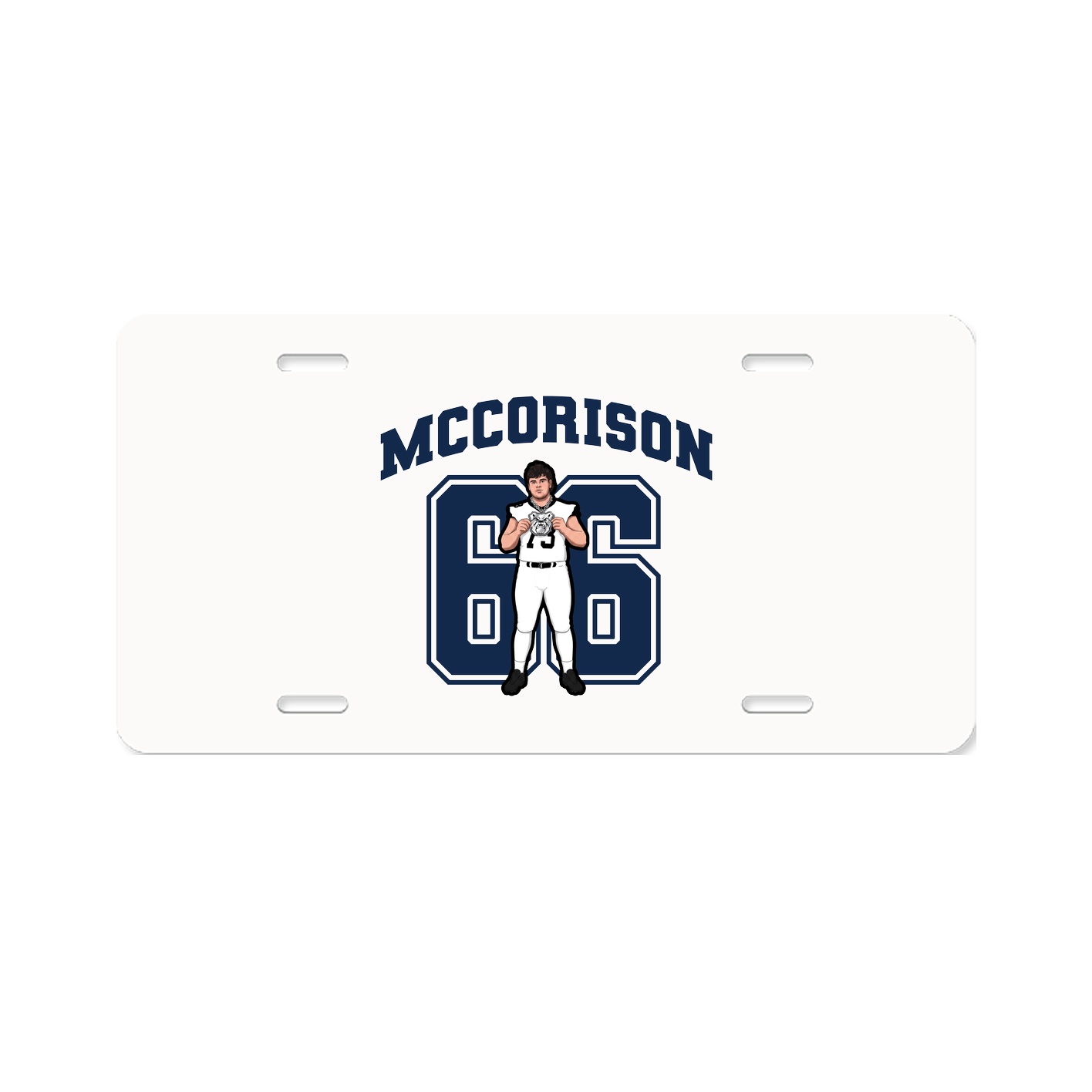 License Plate — Number in Classic
