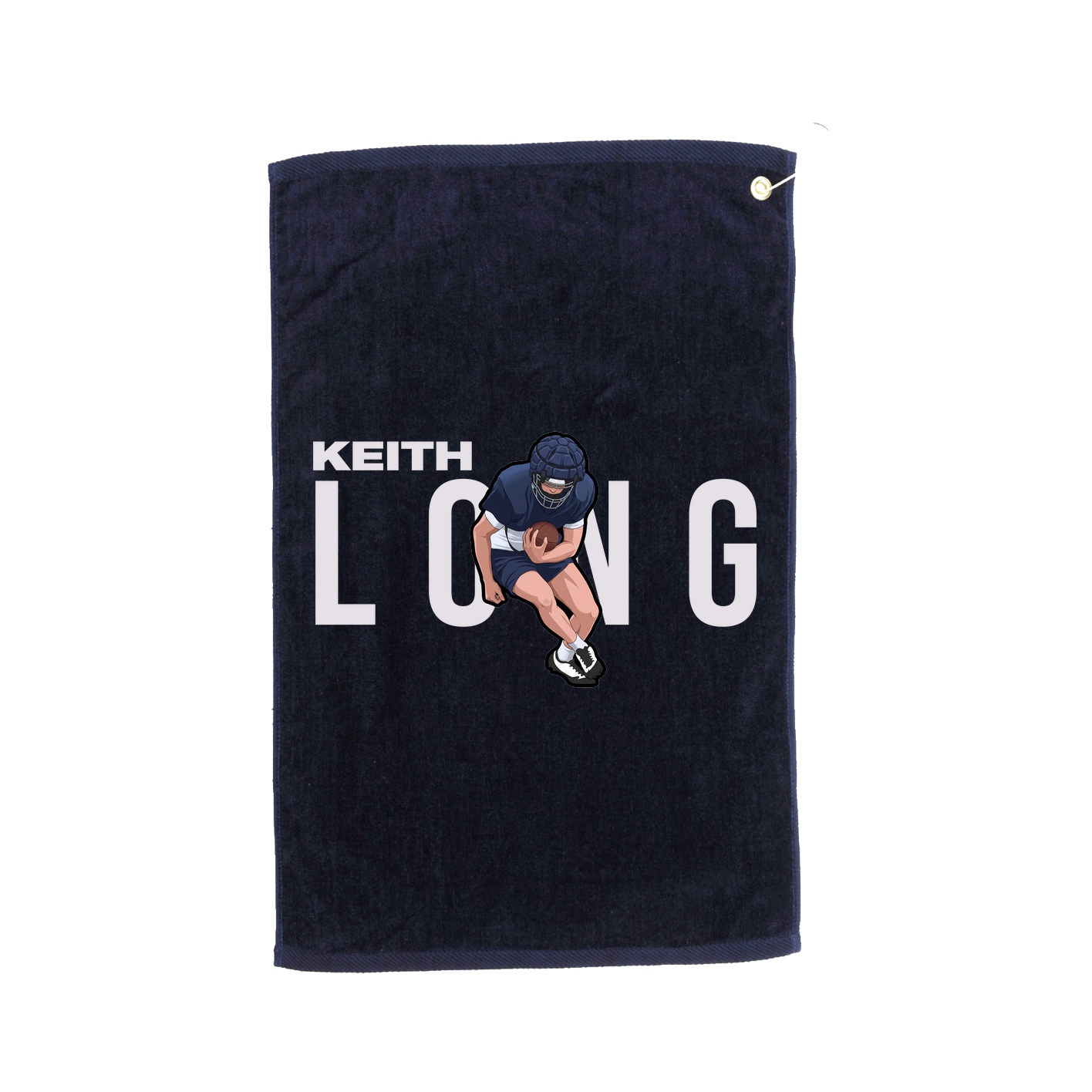 Golf Towel — Player Name in Navy