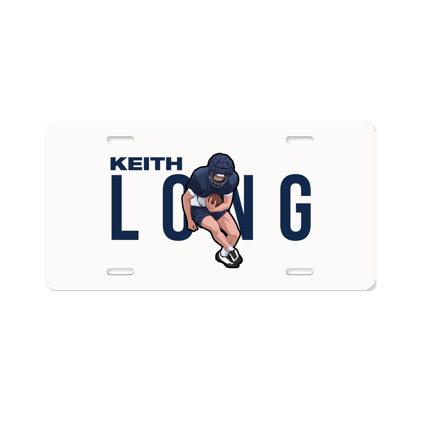License Plate — Player Name in Classic