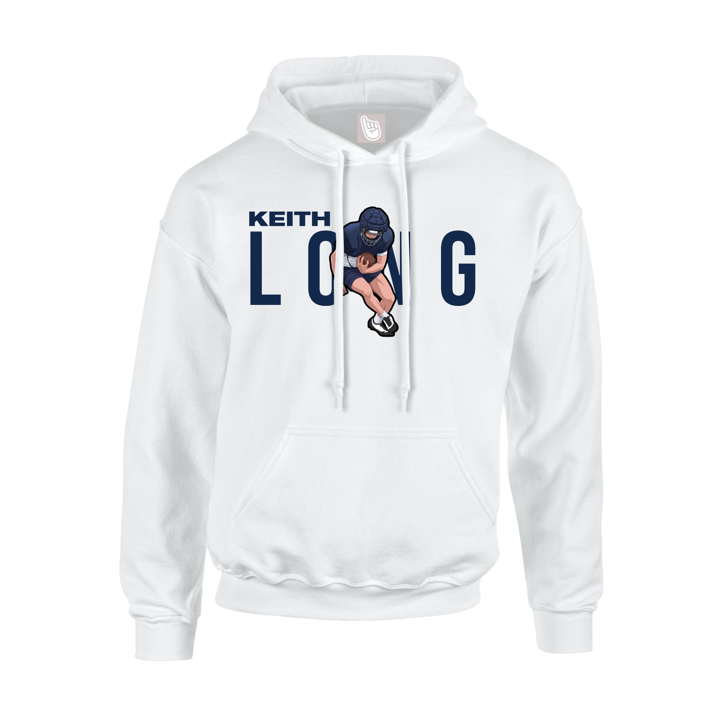 Hoodie — Player Name in White