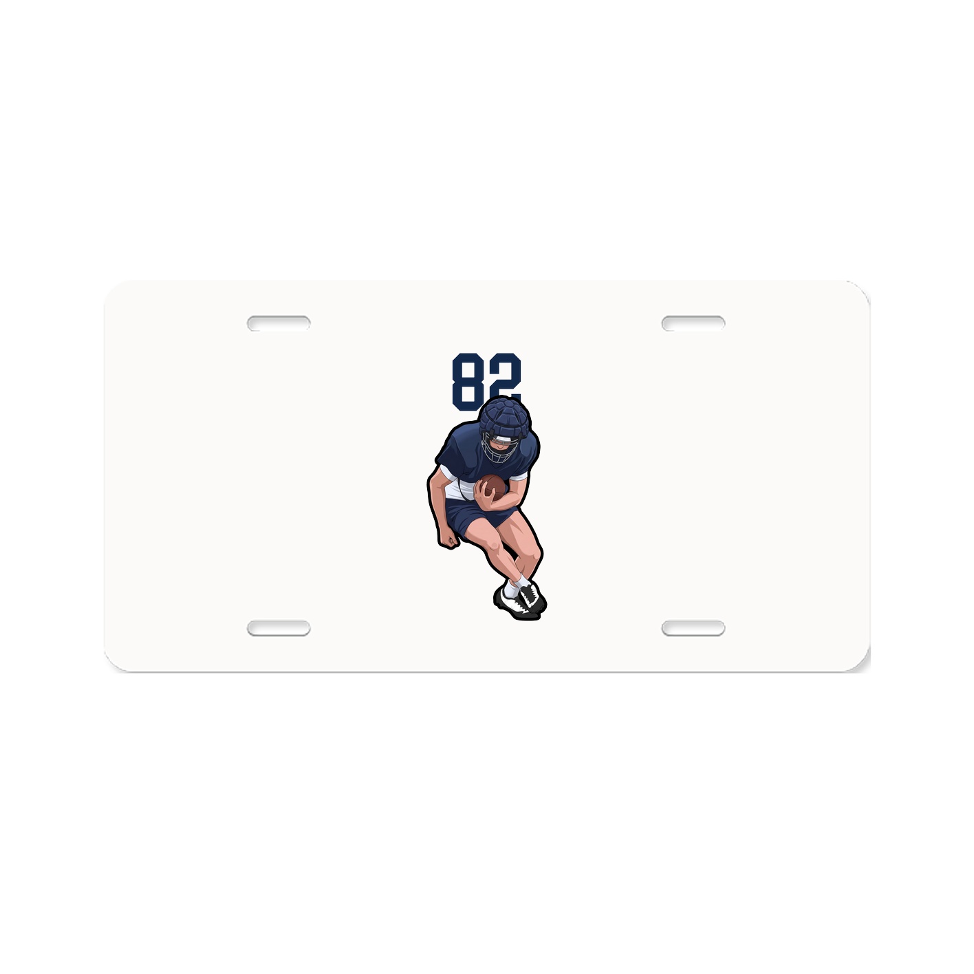 License Plate — Number Top in Classic