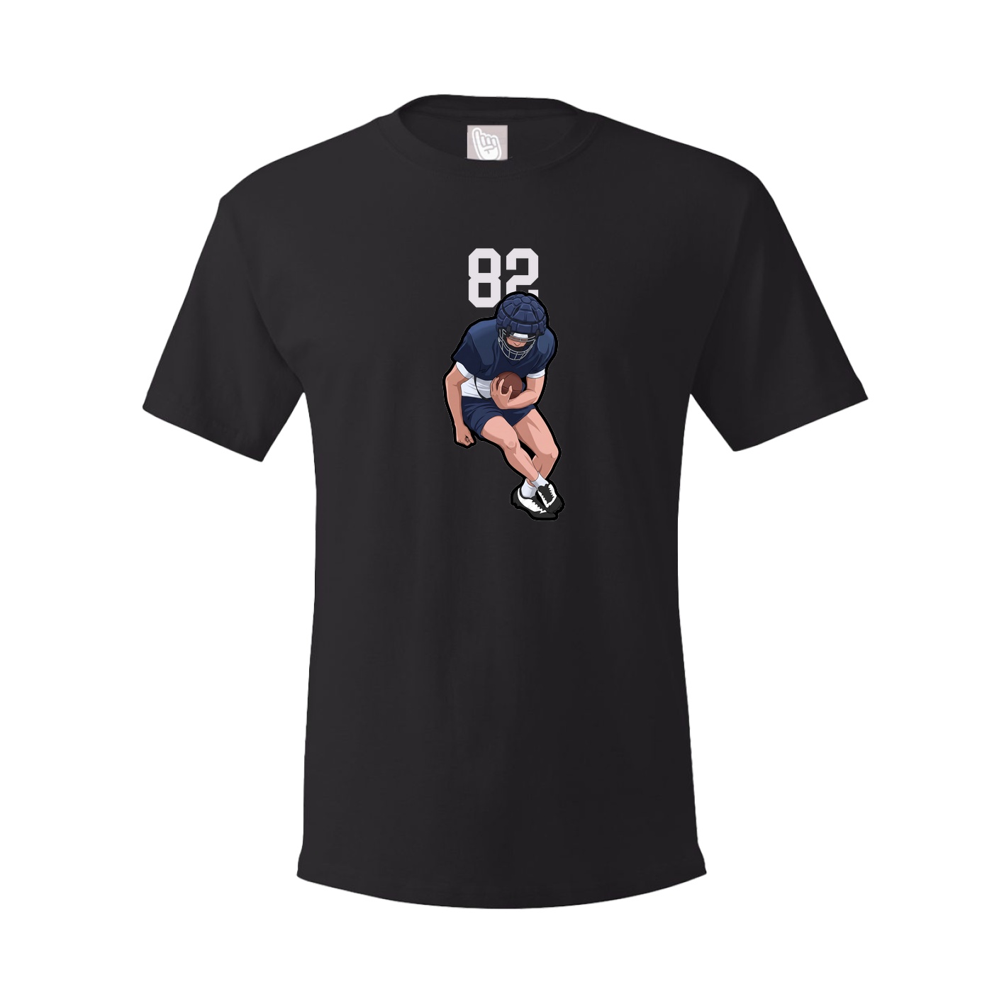 Youth Tee — Number Top in Black