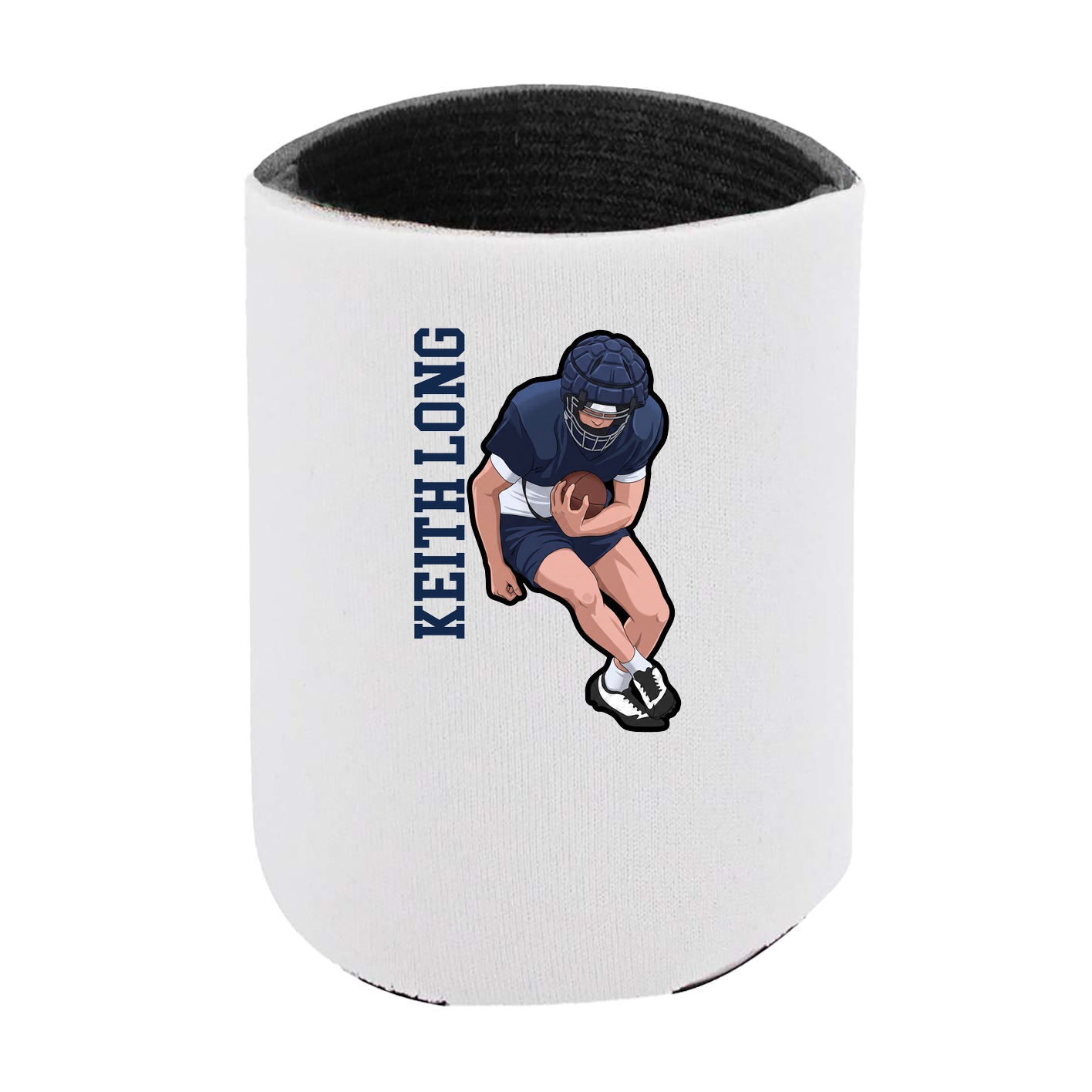 Can Holder — Name Vertical in White