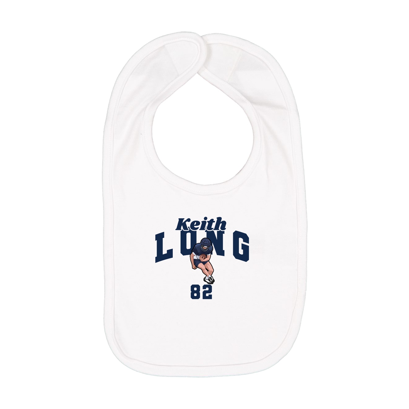 Infant Bib — Signature Arch in White