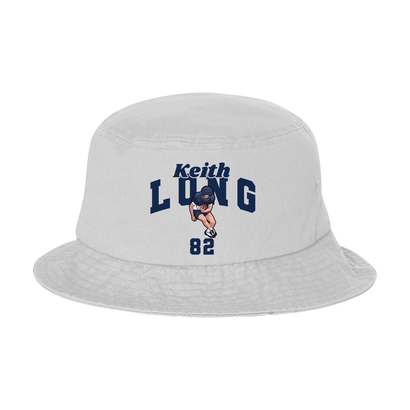 Bucket Cap — Signature Arch in White