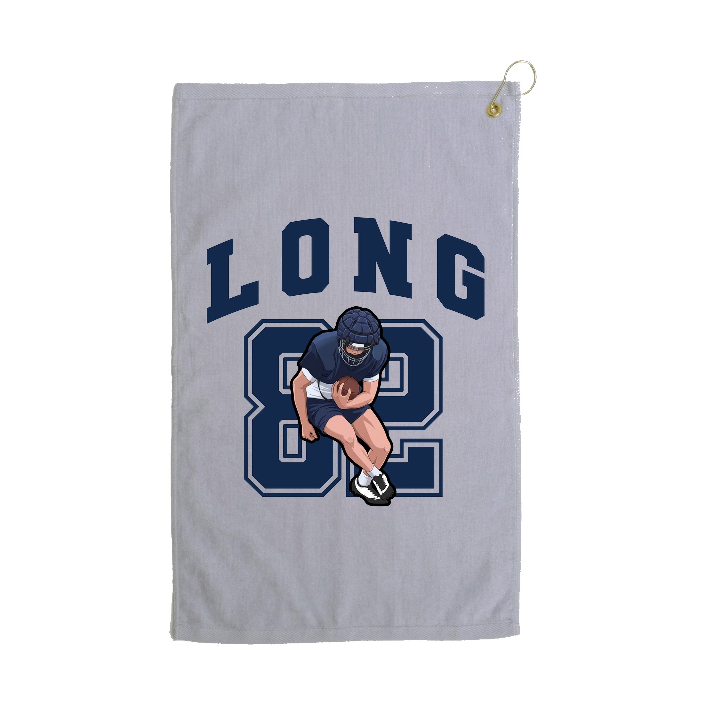 Golf Towel — Number in Grey
