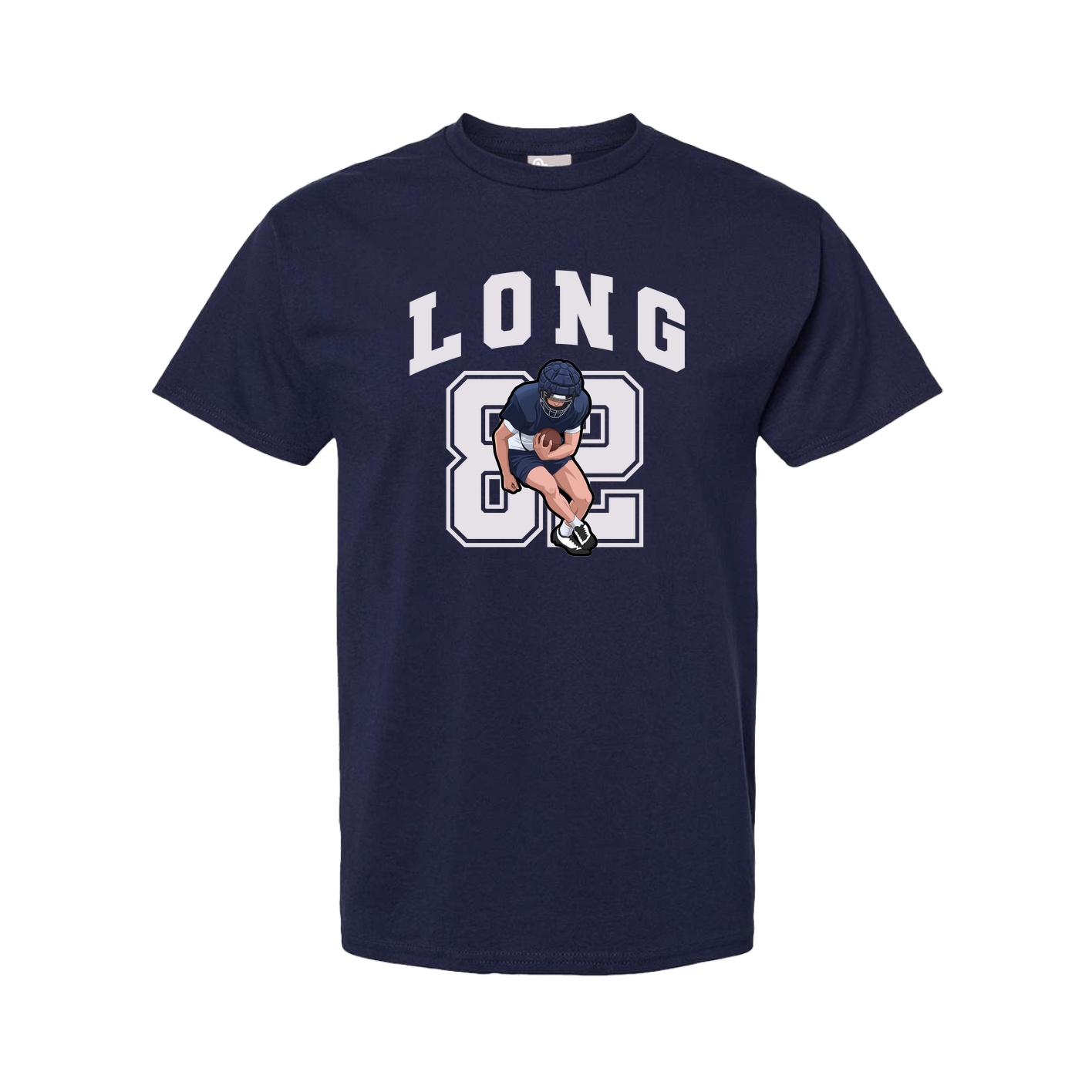 Youth Tee — Number in Navy