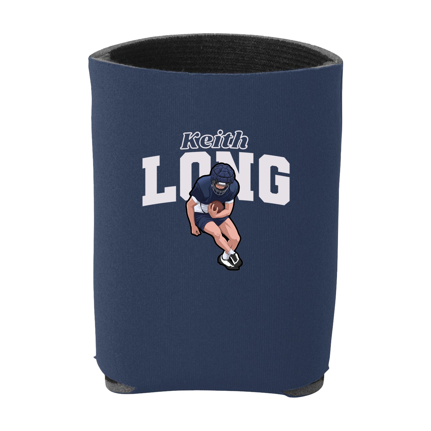 Can Holder — Name Arch in Navy