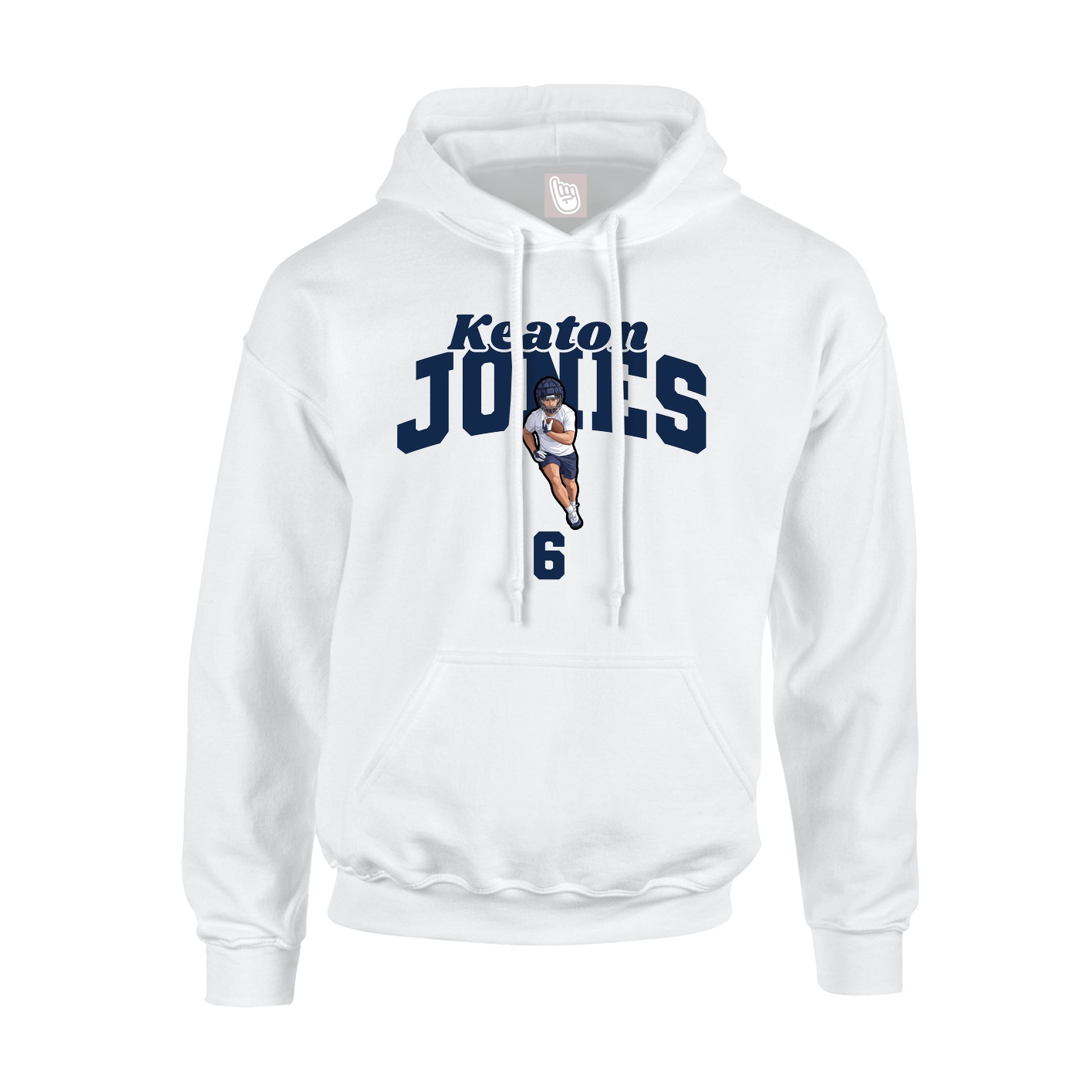 Hoodie — Signature Arch in White