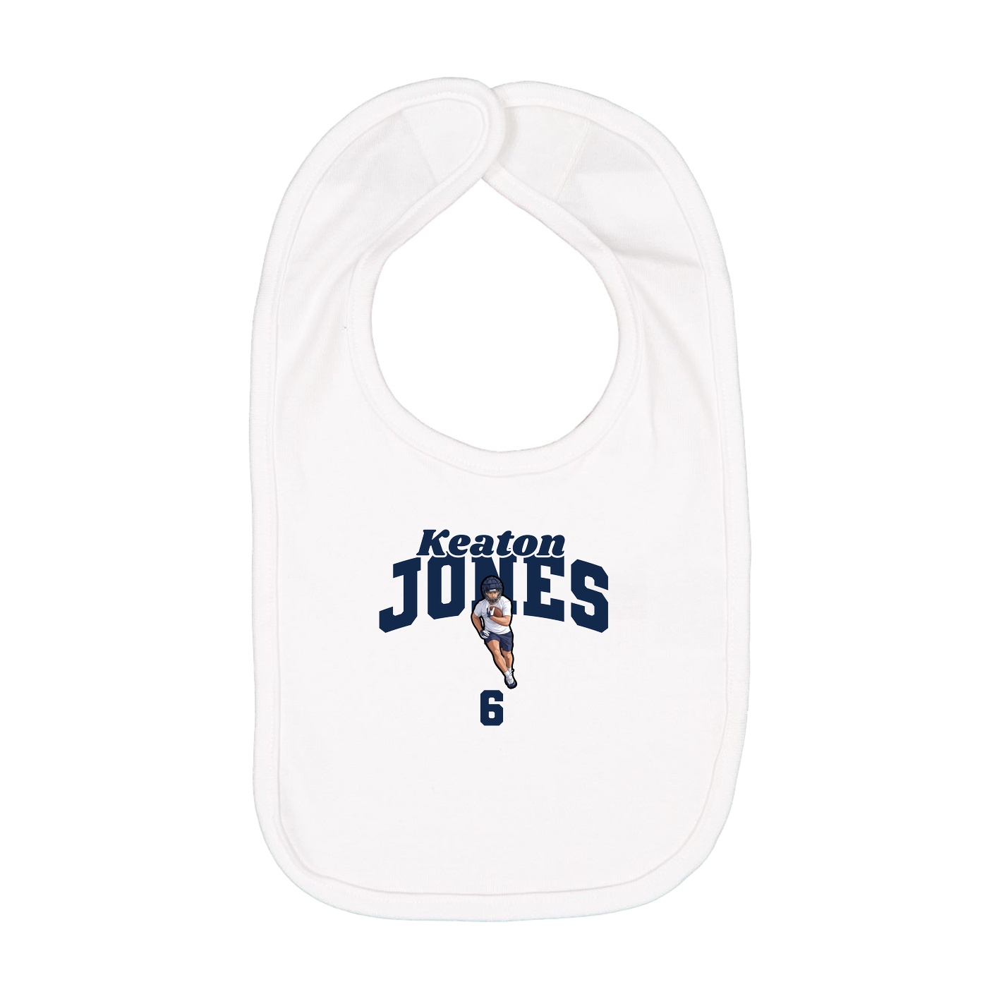Infant Bib — Signature Arch in White