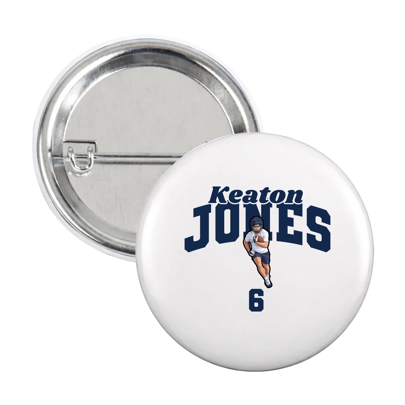 Game Day Button — Signature Arch in White